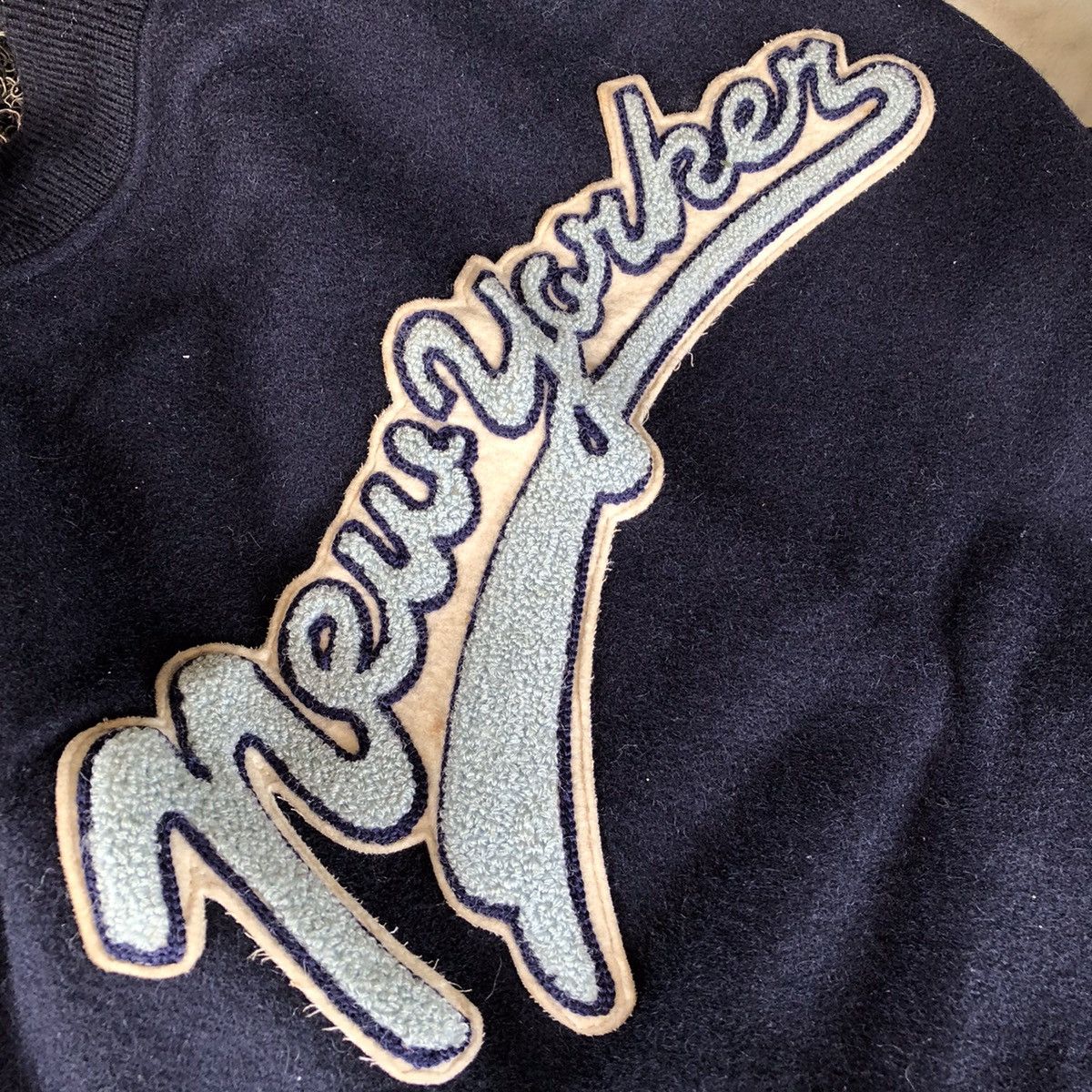 Other NEW YORKER TRADITION Carpet Logo Leather Varsity Jacket Size US M / EU 48-50 / 2 - 8 Thumbnail