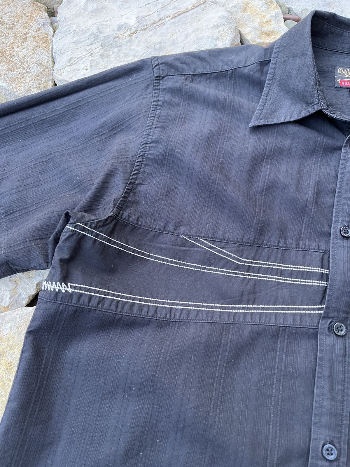 Quiksilver × Vintage Vintage Quiksilver y2k web logo genese shirt gorpcore Size US M / EU 48-50 / 2 - 8 Thumbnail