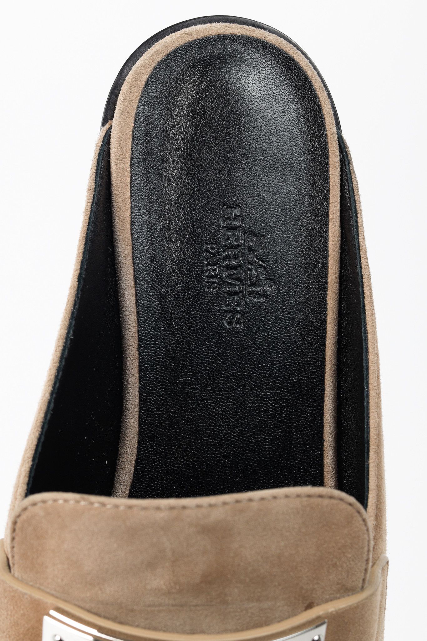 Hermes Hermes Lota Beige Sable Suede Kelly-Buckle Mules Size US 9 / IT 39 - 10 Thumbnail