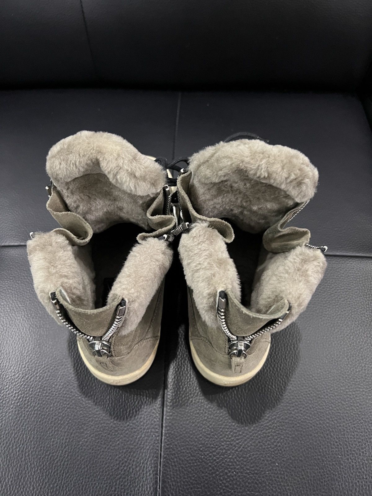 Giuseppe Zanotti Giuseppe Zanotti Shearling High-Top Sneakers Size US 7 / IT 37 - 12 Thumbnail