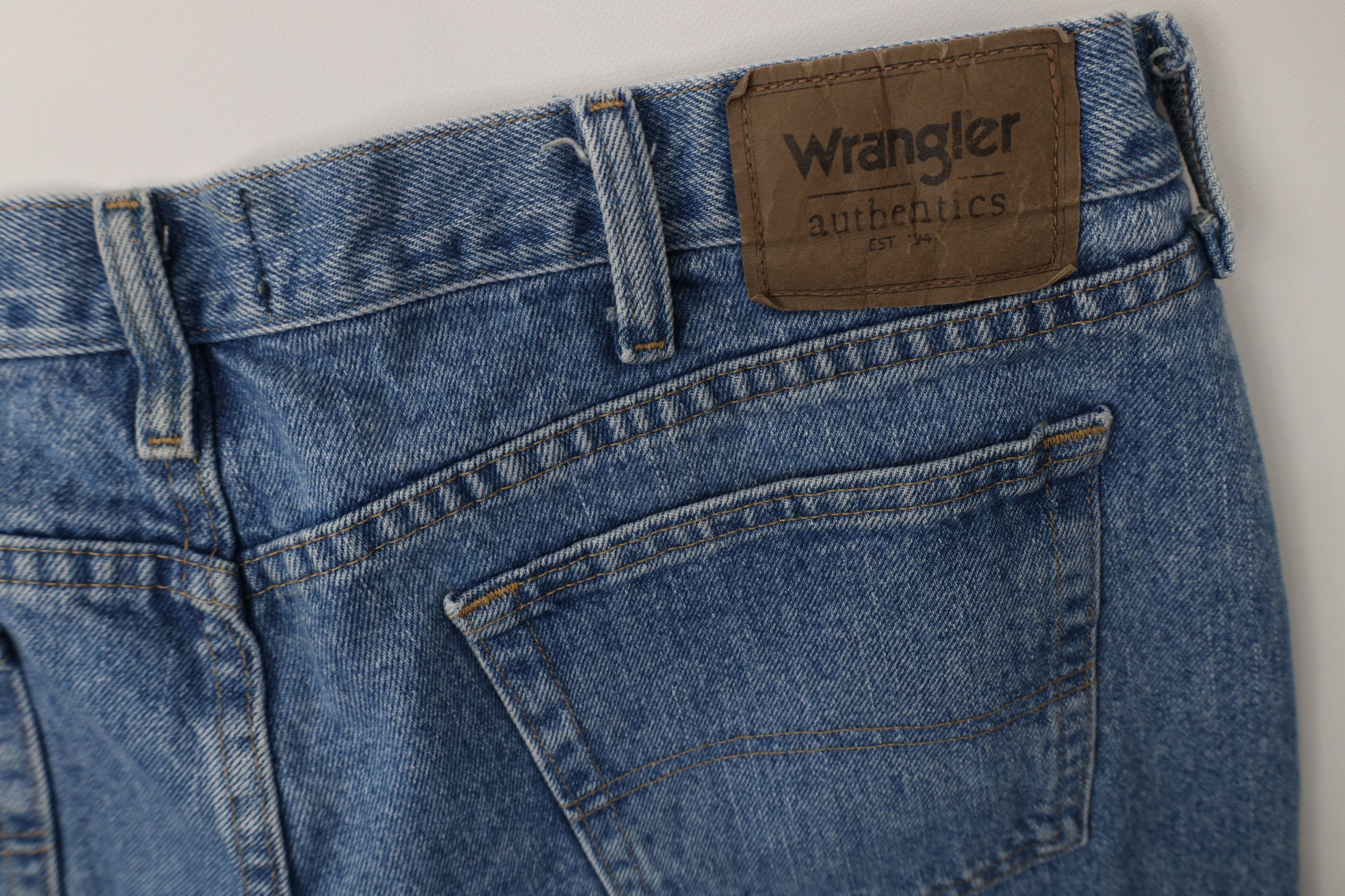 Wrangler Vintage Y2K Wrangler Faded Wide Leg Denim Jeans Blue Cotton Size US 40 / EU 56 - 13 Thumbnail
