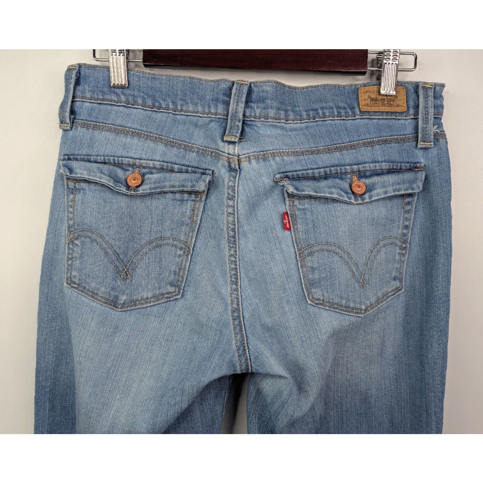 Levi's VINTAGE Levi's 544 Ultimate Lift Flare Jeans Women's Blue 8 Denim Cotton Elastane Pockets Y2K Western Women Size 30" / US 8 / IT 44 - 5 Thumbnail