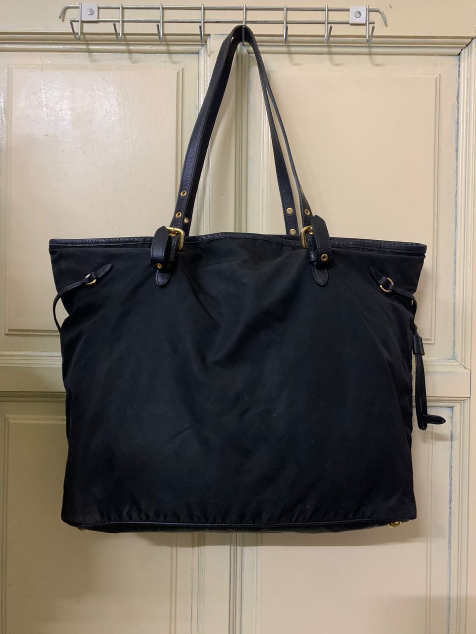 Prada Prada Milano Tote Bag Black Size ONE SIZE - 2 Thumbnail