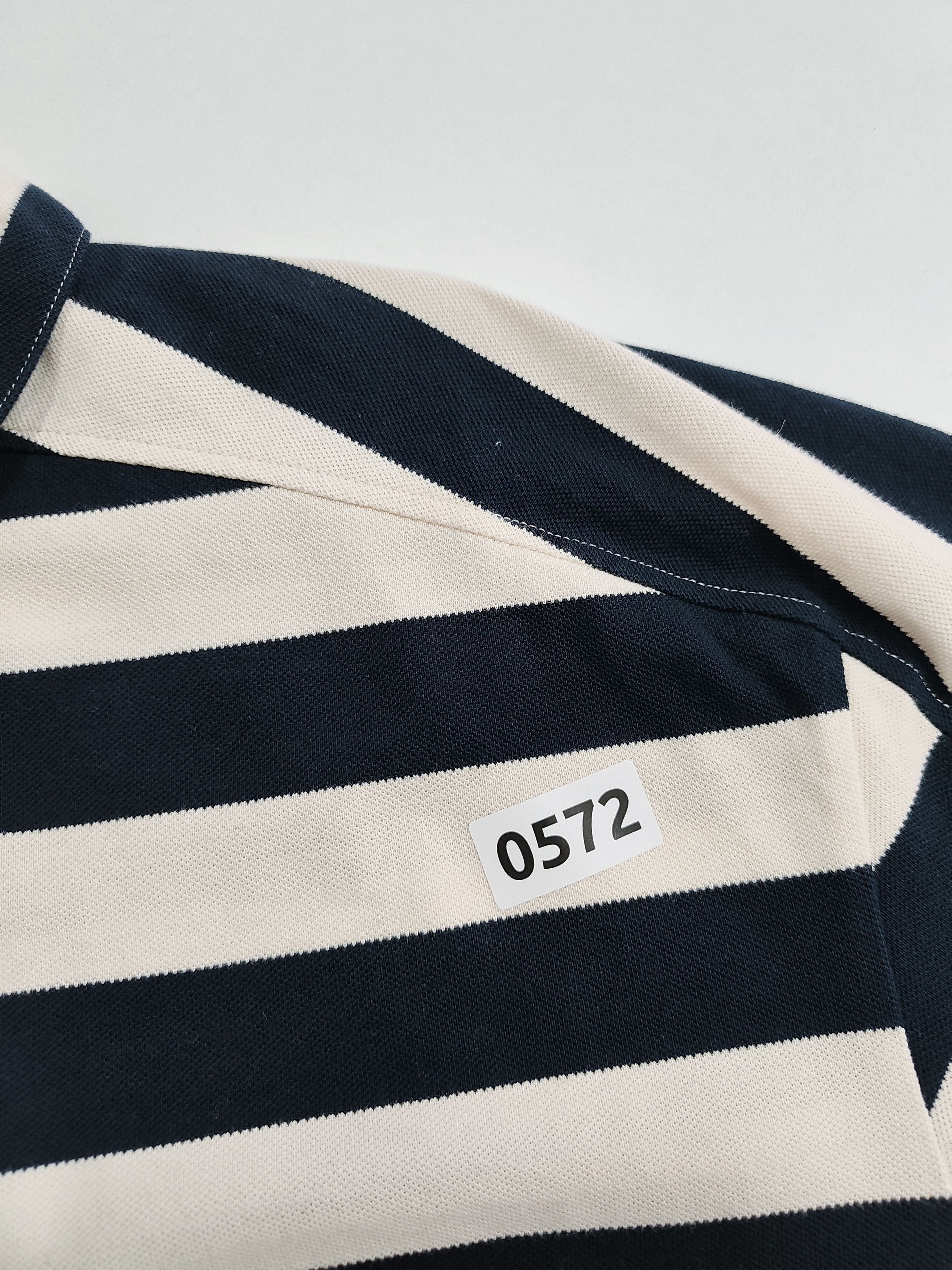 Brain Dead Brain dead x A.P.C. "Striped Pique Polo" Size US L / EU 52-54 / 3 - 8 Thumbnail