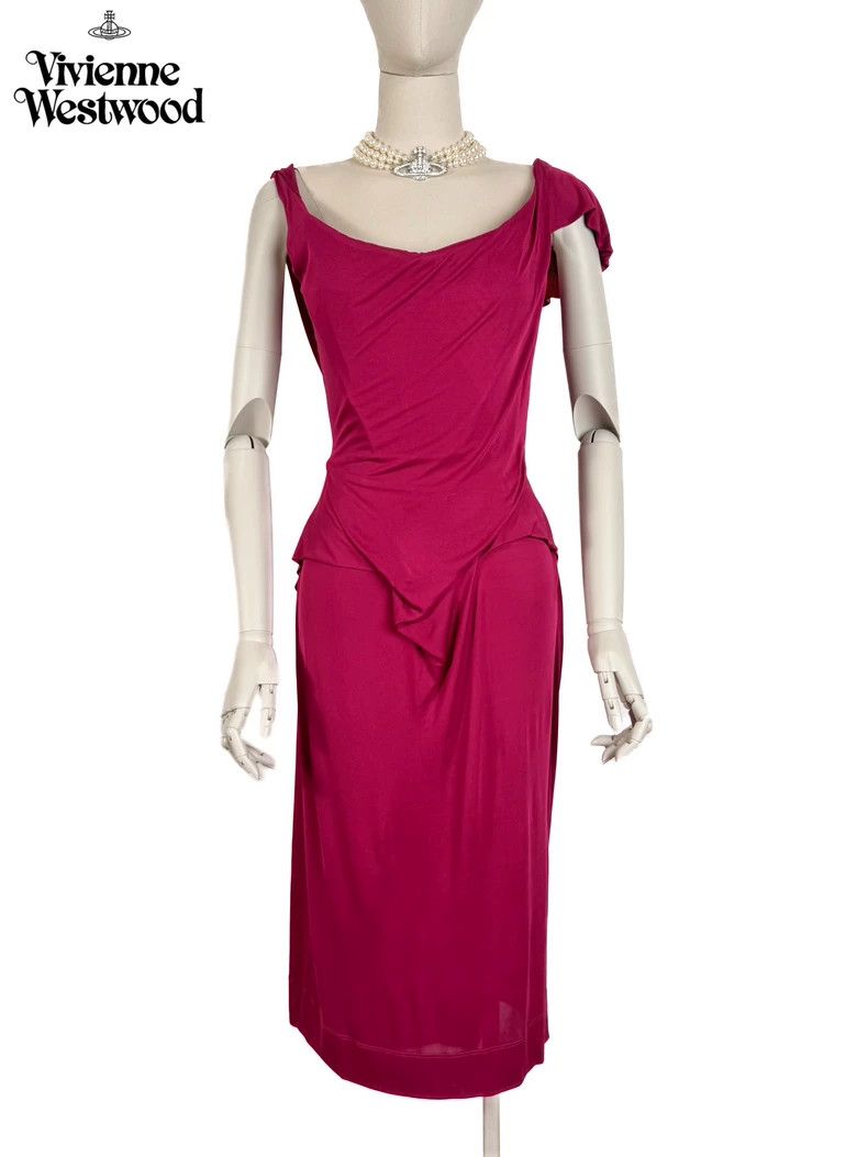 Vivienne Westwood Purple fishbone corset with irregular wa