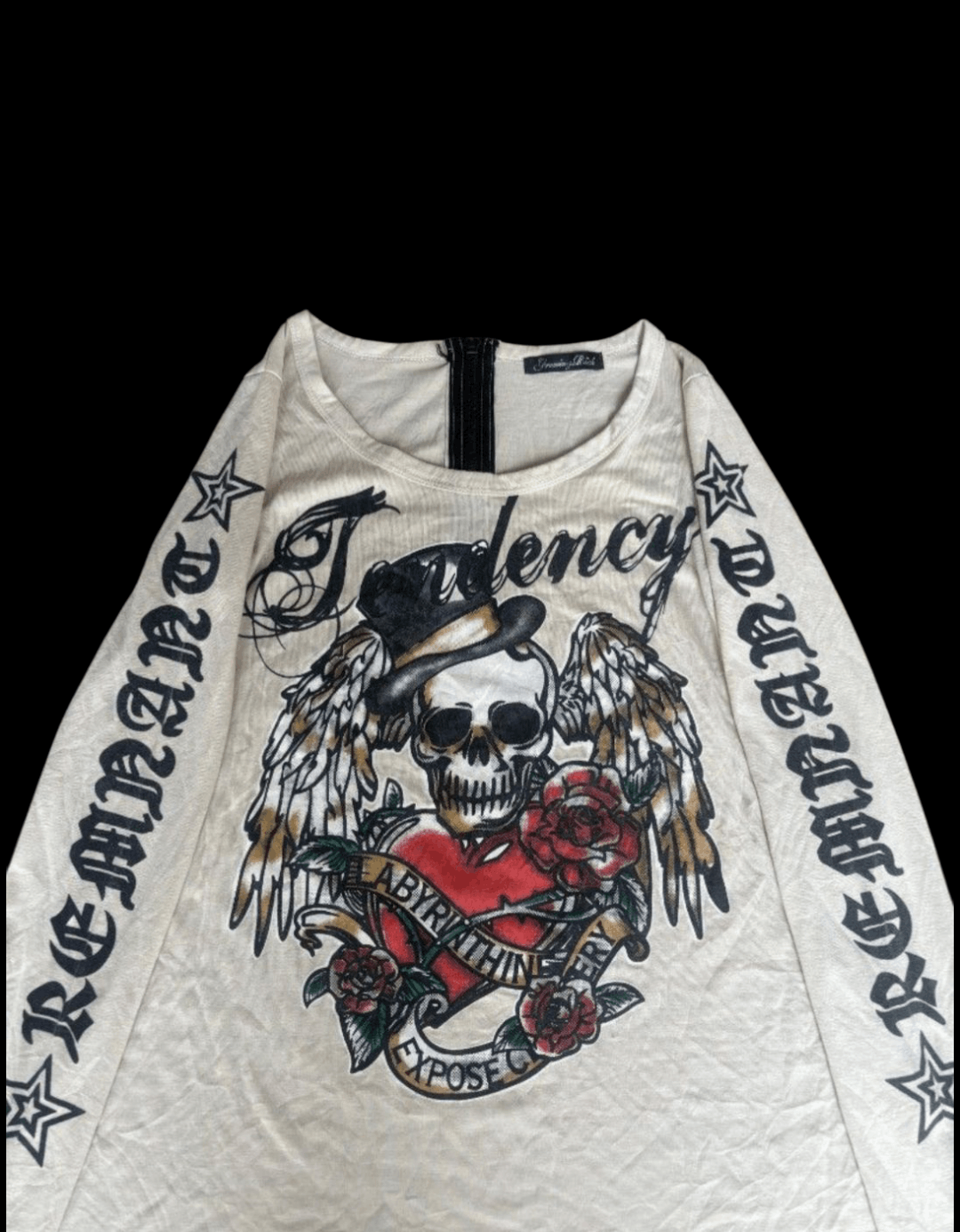 Japanese Brand Growing Rick Remnanc skull spellout Size M / US 6-8 / IT 42-44 - 2 Thumbnail
