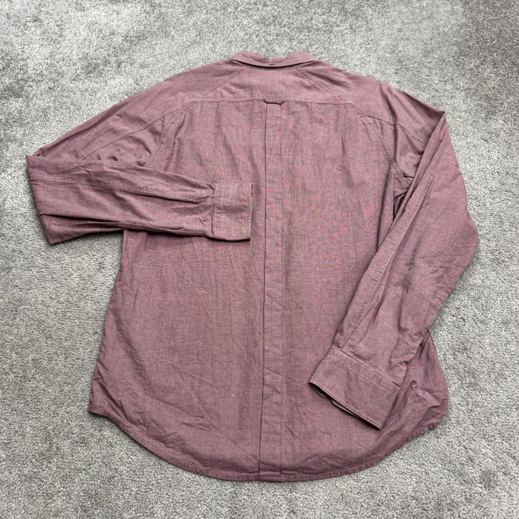 Ben Sherman VINTAGE Ben Sherman Plectum Mod Fit Button Down Shirt Mens M Chocolate Truffle Purple Solid Cotton Slim Button-Up Classic Preppy Mens Size US M / EU 48-50 / 2 - 2 Thumbnail