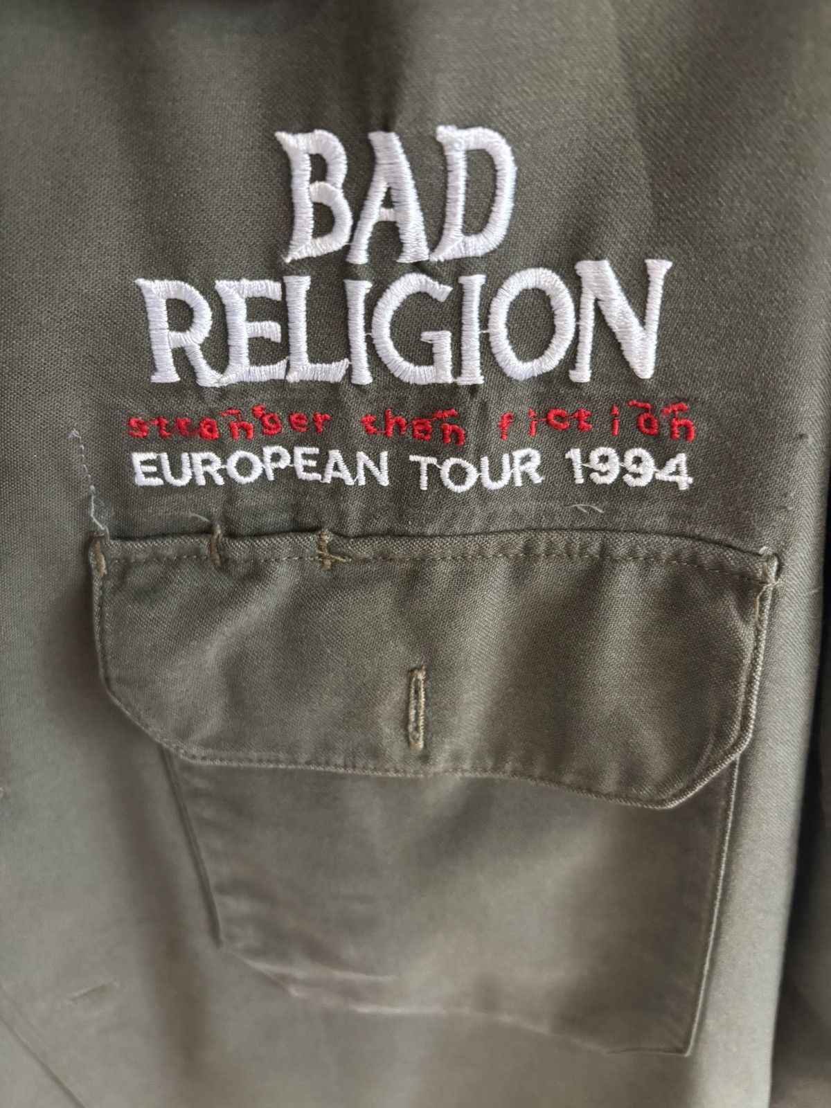 Other Bad Religion work shirt military 1994 XL - very rare Size US XL / EU 56 / 4 - 4 Thumbnail