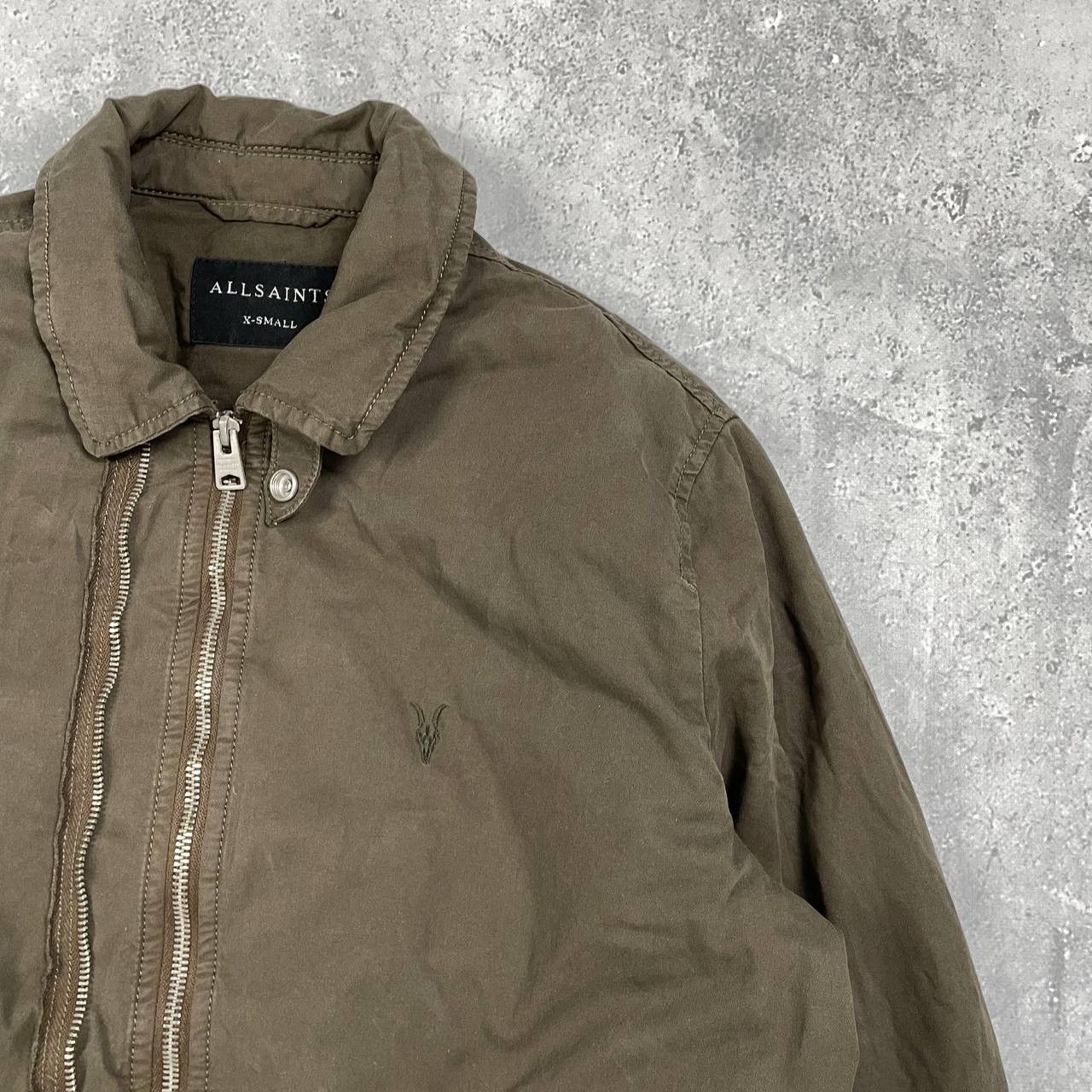 Allsaints Allsaints Nicks Double Zip Bomber Jacket Khaki Size XS Size US XS / EU 42 / 0 - 4 Thumbnail