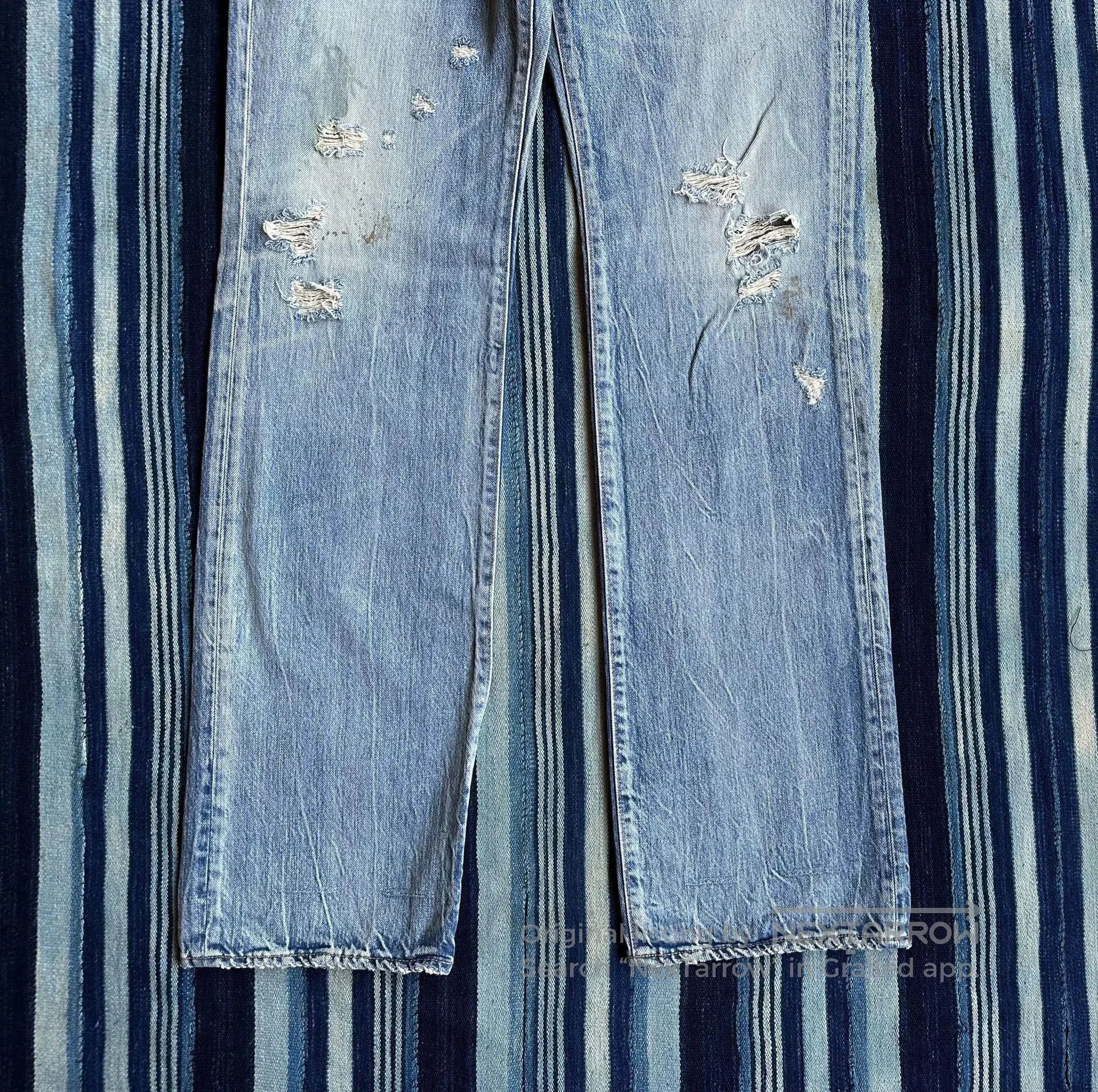 Prps Blue Distressed Denim Jeans. Size US 30 / EU 46 - 4 Thumbnail