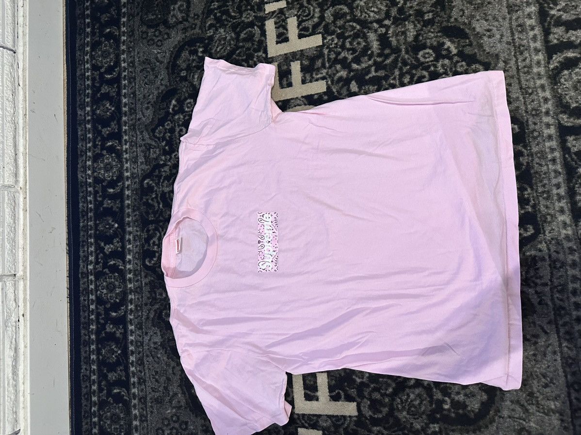 Supreme Pink supreme bandana box logo tee Size US M / EU 48-50 / 2 - 4 Thumbnail