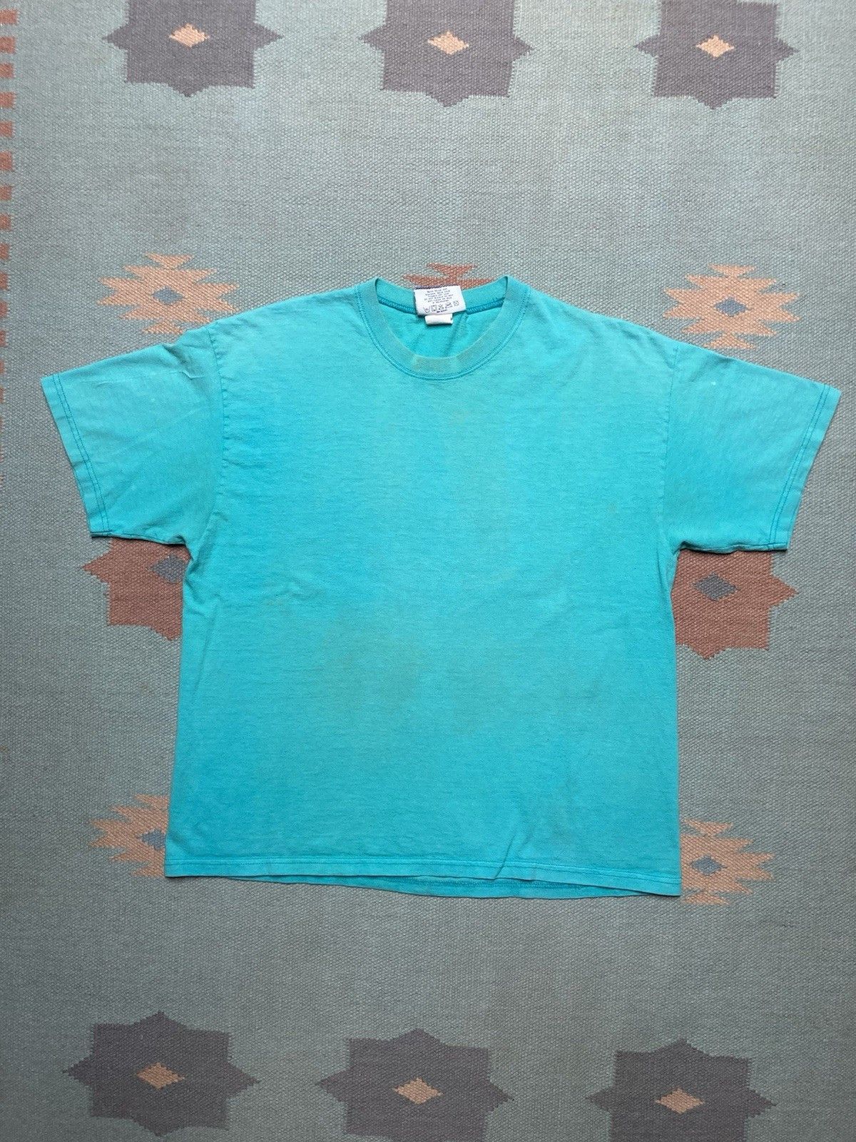 Lee × Vintage 90s lee sport blank t shirt teal Tiffany blue USA boxy large Size US L / EU 52-54 / 3 - 1 Thumbnail