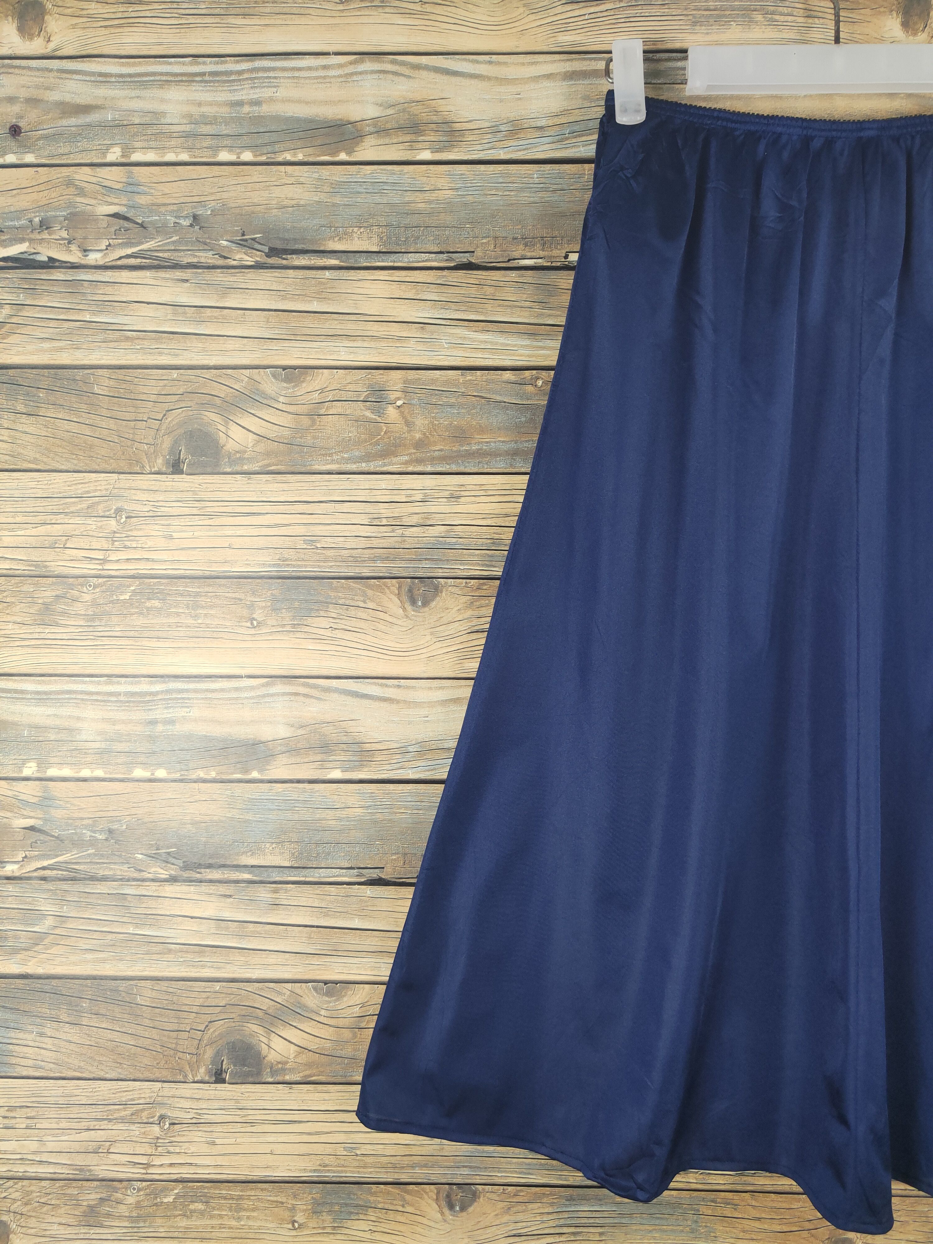 Hiroko Koshino Homme × Japanese Brand × Vintage Vintage Hiroko Koshino Navy Midi Skirts Size 24" / US 00 / IT 34 - 6 Thumbnail