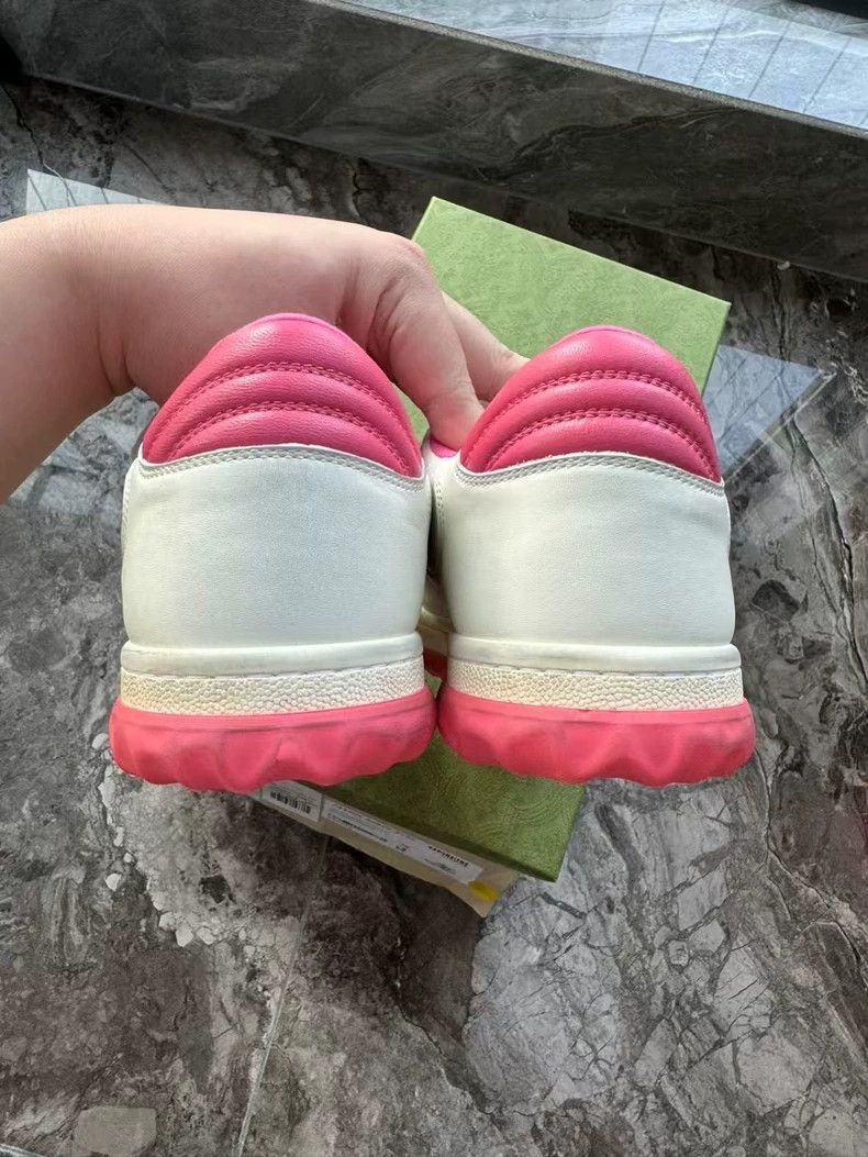 Gucci GUCCI MAC80 Pink Sneakers Size 39-2506 Size US 8 / IT 38 - 3 Thumbnail