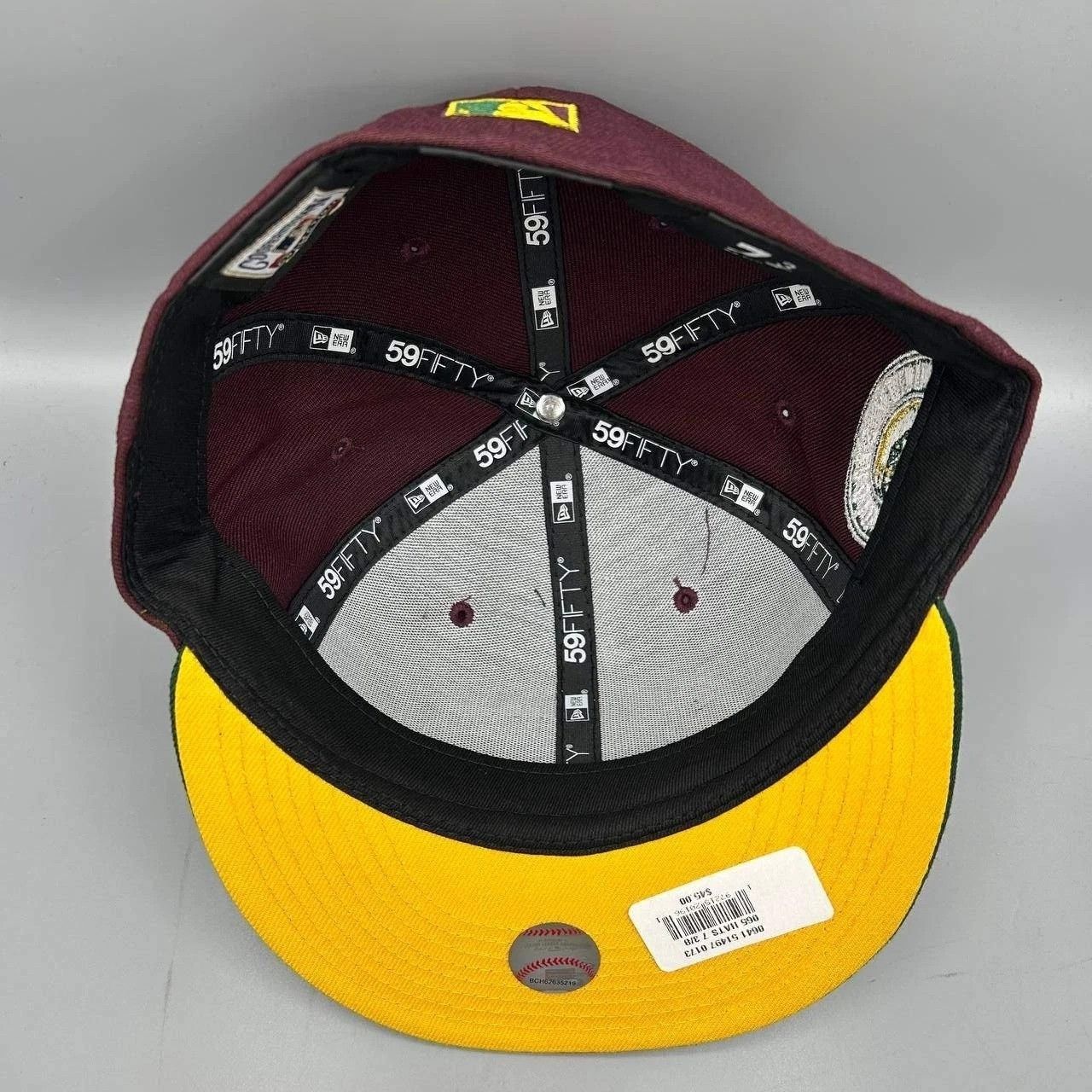 New Era Milwaukee Brewers Hat Men 7 3/8 Red Green MLB Fitted Cap New Size ONE SIZE - 2 Thumbnail