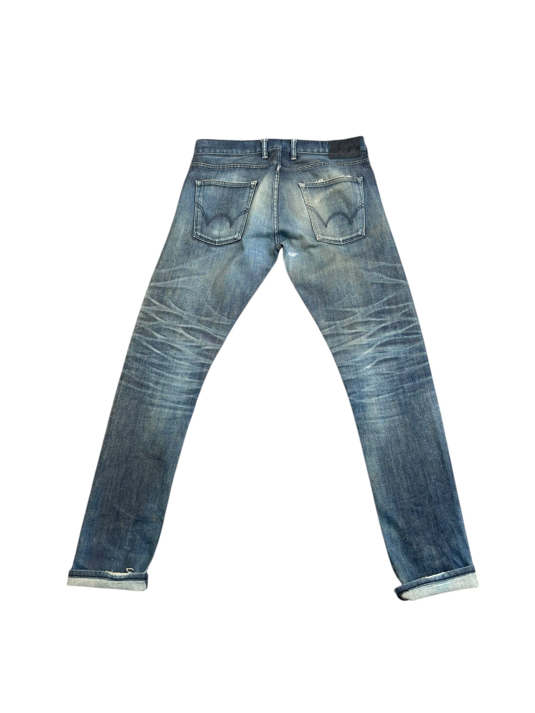 Edwin Vintage Edwin SKK505 Redline Distresed Denim Size US 34 / EU 50 - 2 Thumbnail
