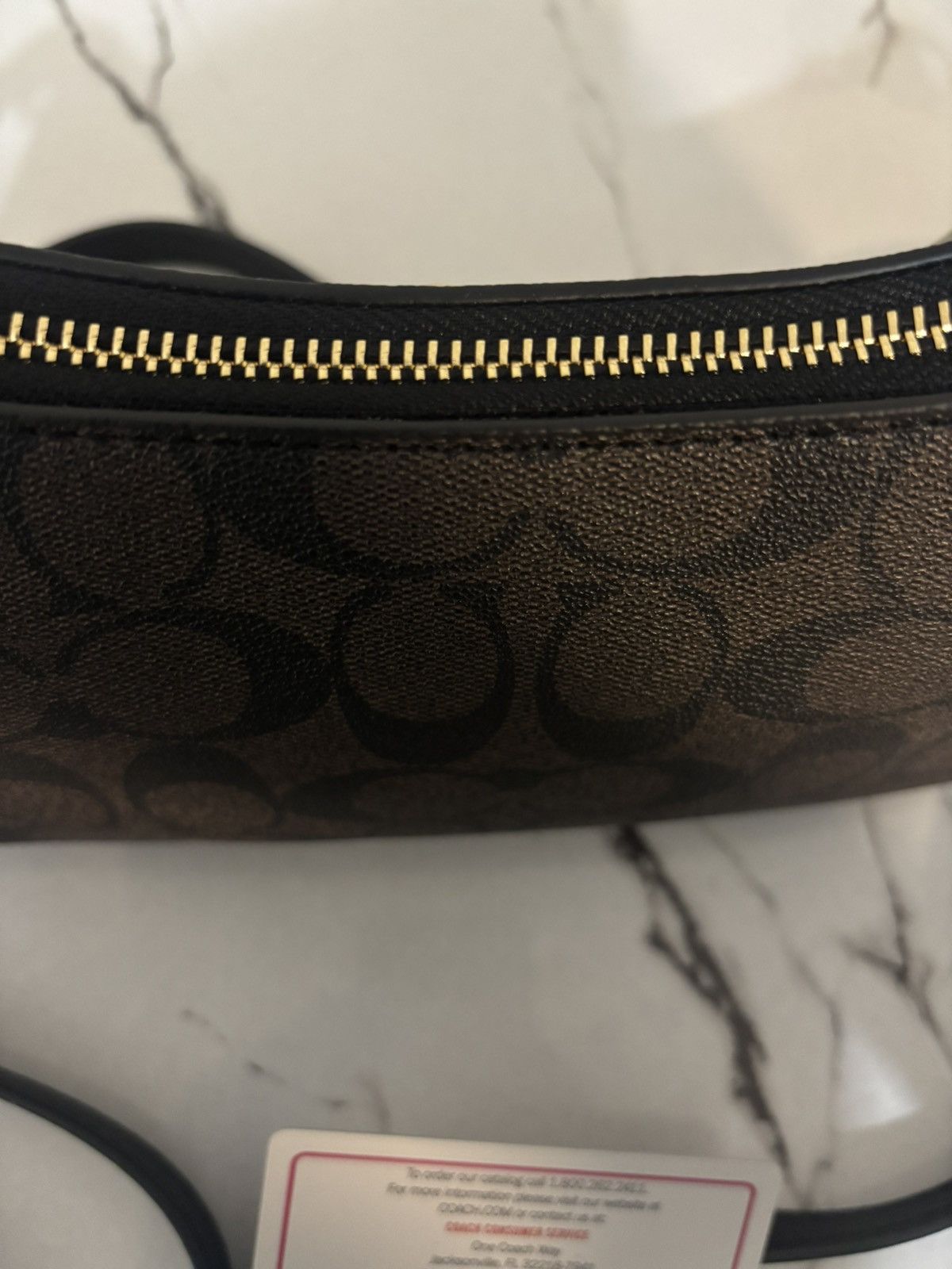 Coach Coach Signature Shoulder Bag (Brown/Black) Size ONE SIZE - 3 Thumbnail