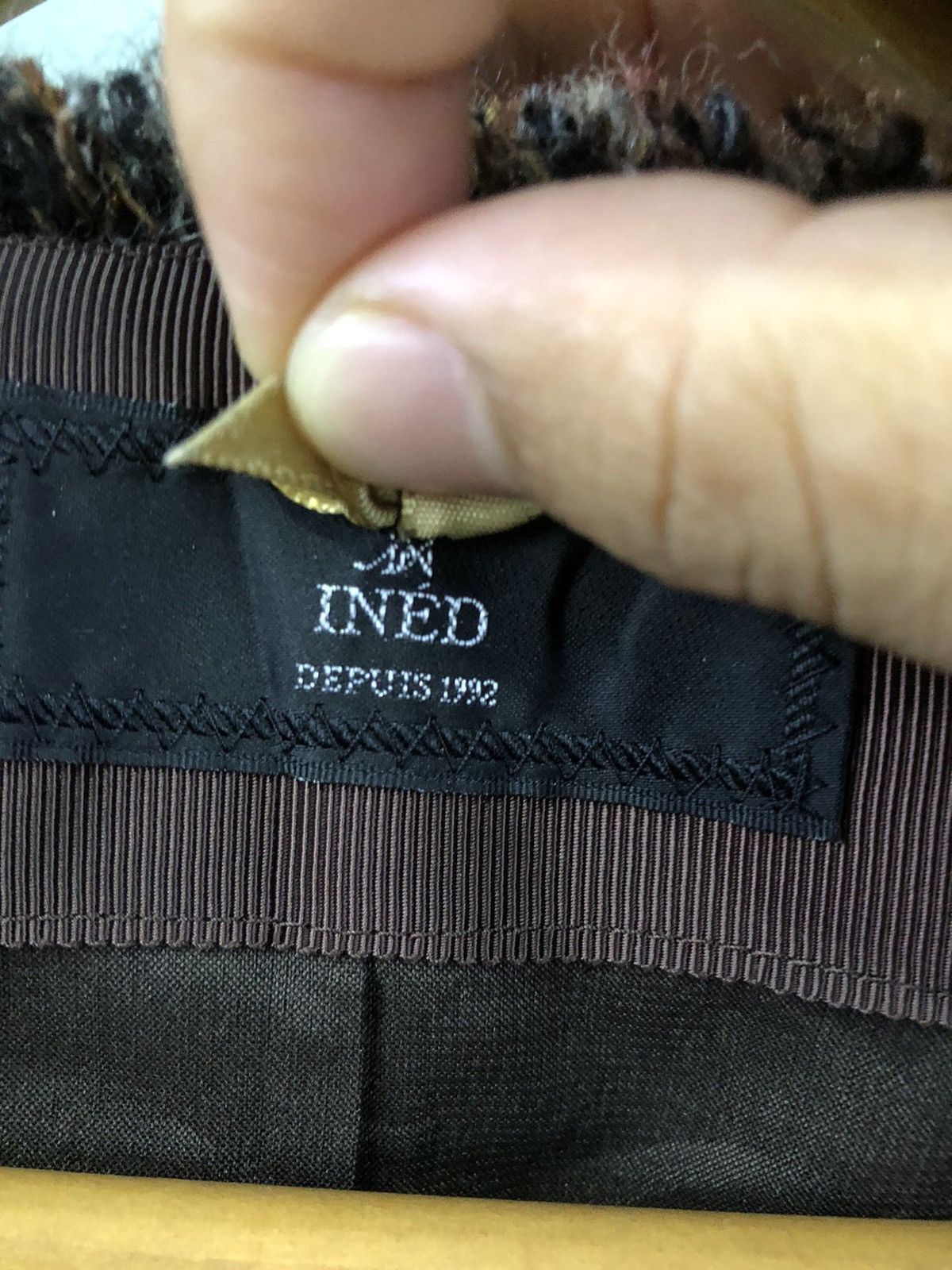 Yohji Yamamoto Ined Ponte Torto Tweed Cropped Jacket Japan Size XXS / US 00 / IT 34 - 7 Thumbnail