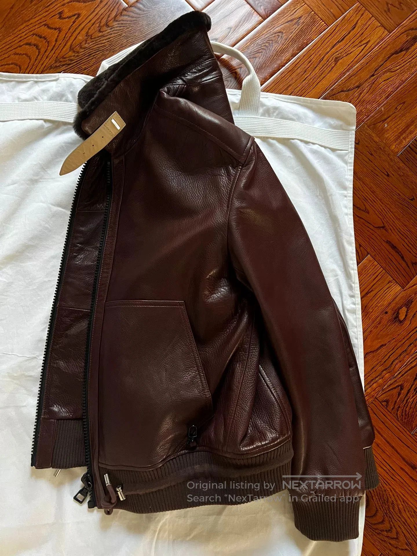 Louis Vuitton Louis Vuitton Leather Jacket with Fur Collar. Size US M / EU 48-50 / 2 - 6 Thumbnail