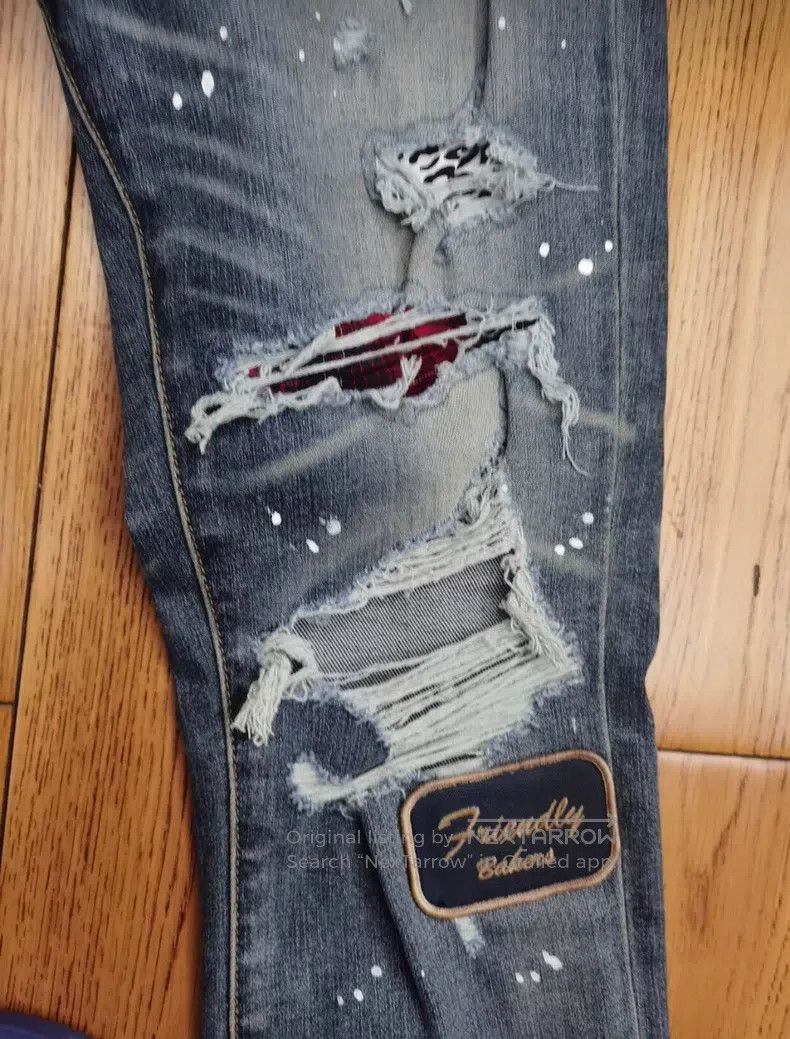 Amiri Amiri Size 31 Leopard print badge patch jeans Size US 31 - 7 Thumbnail
