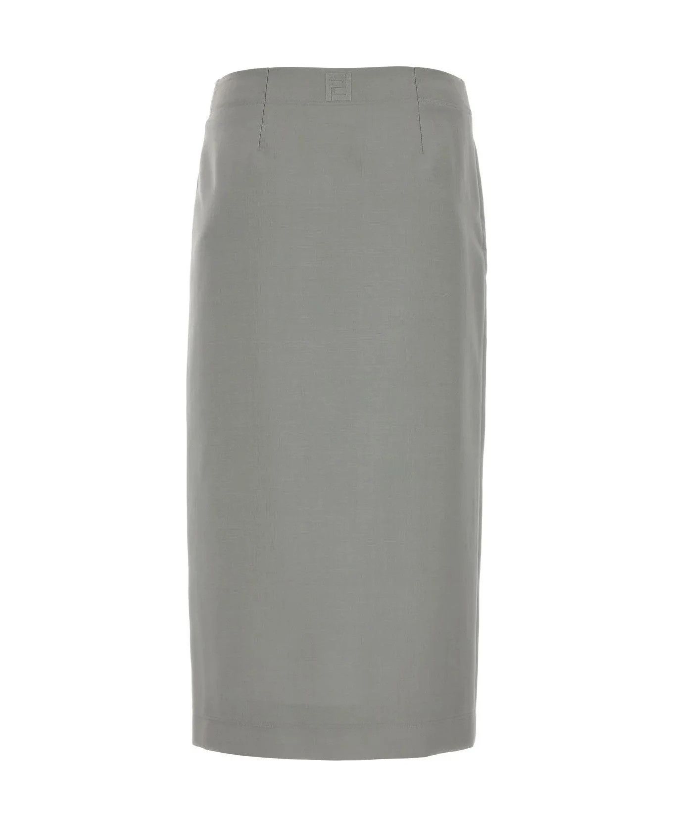 Fendi o1s1wg110426 Skirt in Light Grey Size 28" / US 6 / IT 42 - 2 Thumbnail