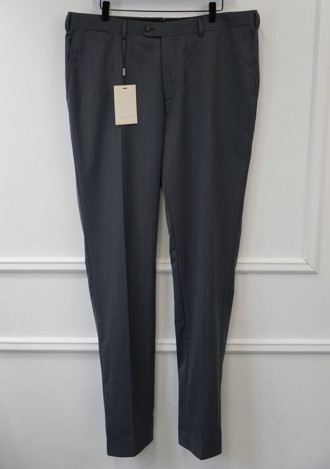 Suitsupply Men Suitsupply Pants Trousers Brescia Grey Wool 110 UK/US46L Size 46L - 1 Thumbnail