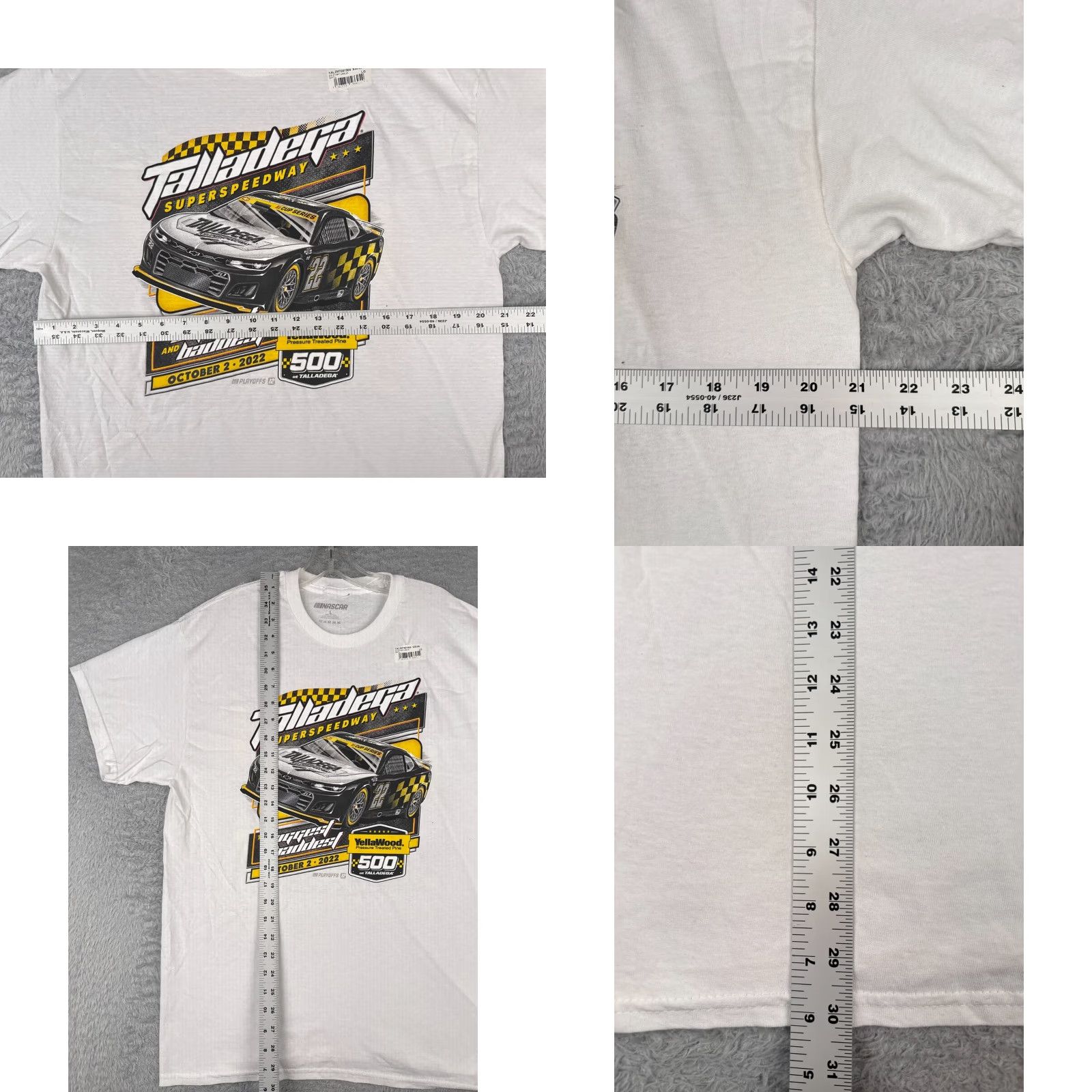 NASCAR Nascar Talladega Shirt Adults XL White Legends Global Merchandise T-Shirt Men Racing Logo 2022 Pole Positions NEW Size US XL / EU 56 / 4 - 8 Thumbnail