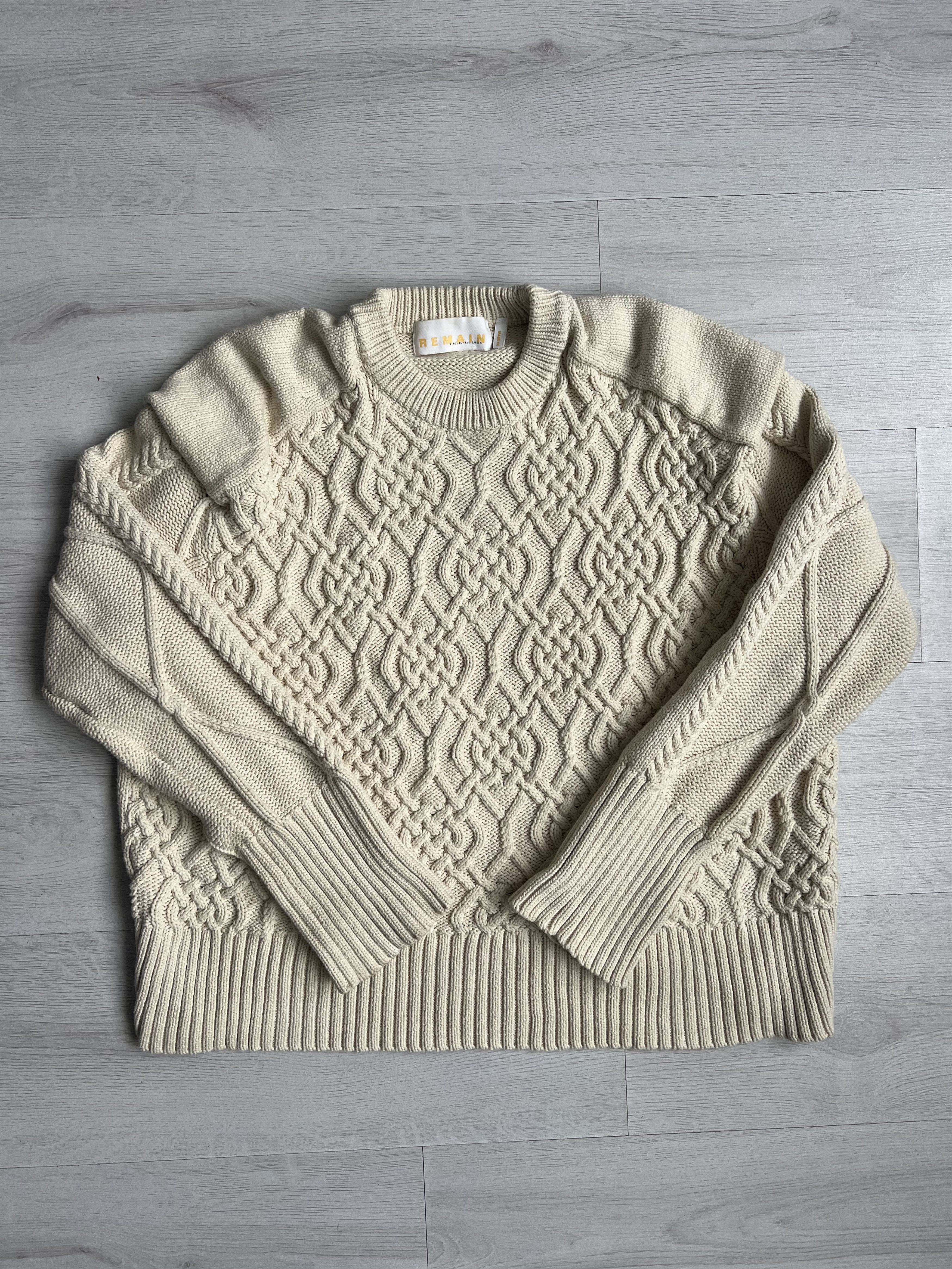 REMAIN Birger Christensen Remain Birger Christensen Diana aran cotton-blend jumper Size M / US 6-8 / IT 42-44 - 2 Thumbnail