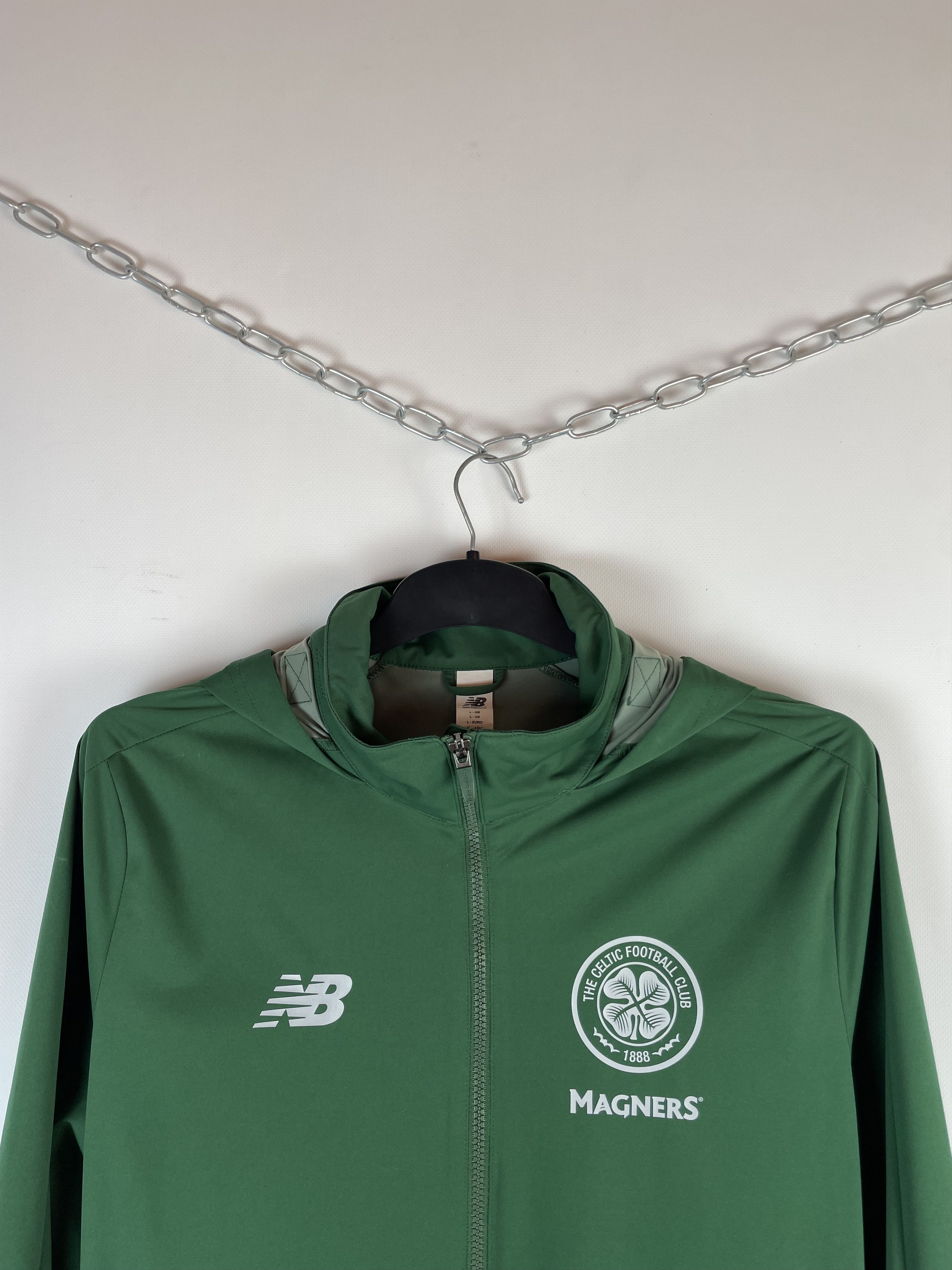 New Balance New Balanc Celtic Track Top Training Jacket Football Soccer Size US L / EU 52-54 / 3 - 3 Thumbnail