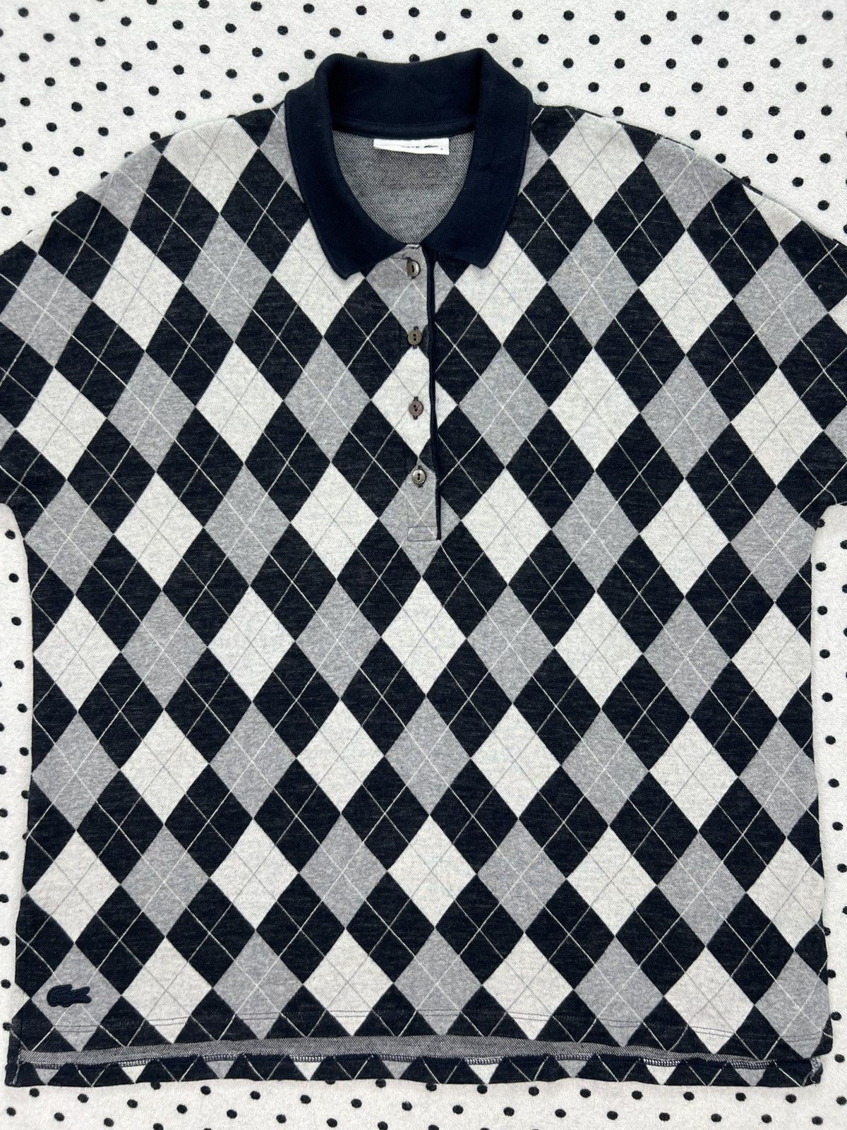 Lacoste Lacoste Diamond Weave Polo Shirt Size S / US 4 / IT 40 - 3 Thumbnail