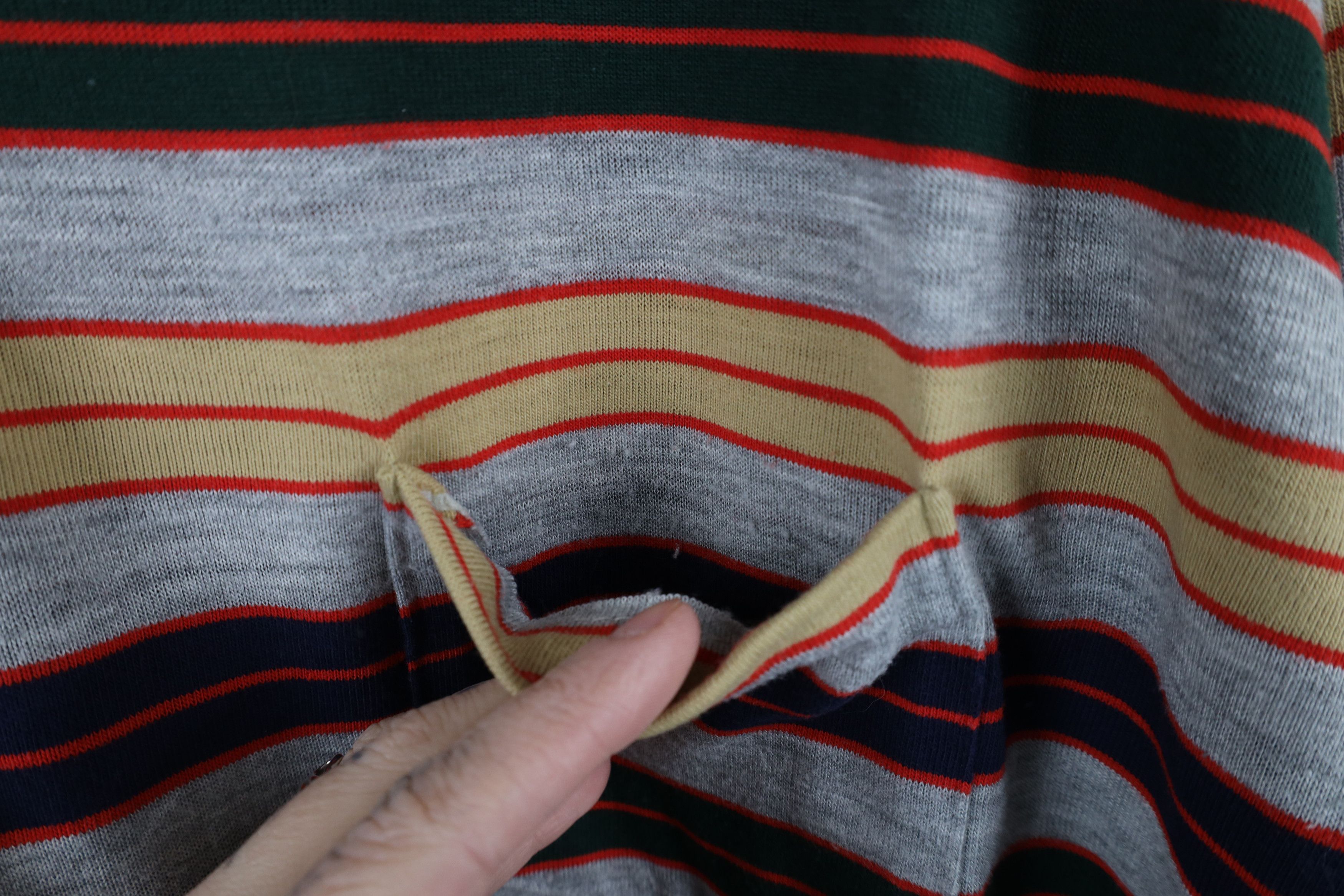 Vintage Vintage 70s Streetwear Long Sleeve Rugby Polo Shirt USA Size US XL / EU 56 / 4 - 4 Thumbnail