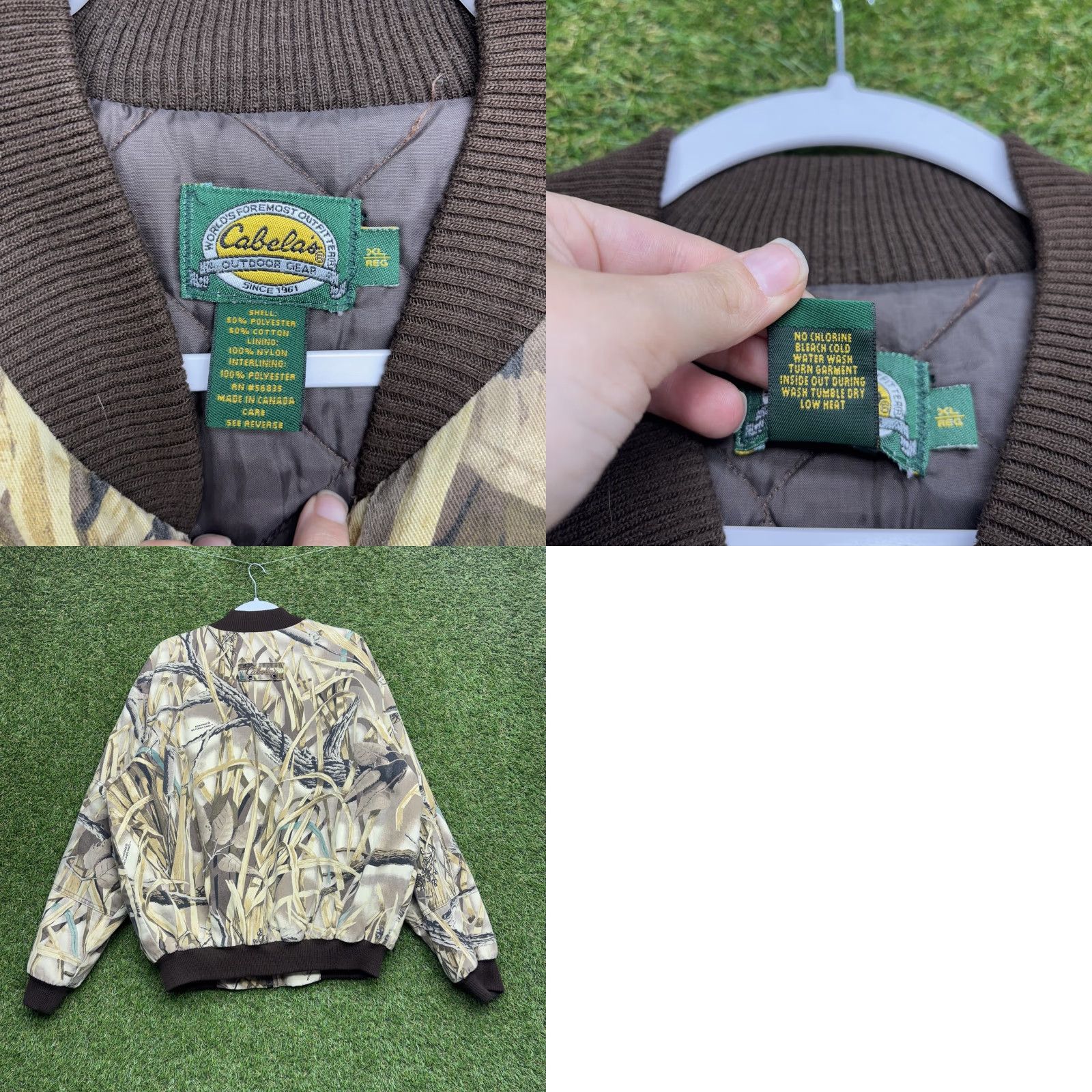 Vintage Cabelas Jacket Mens XL Camo Advantage Wetlands Bomber Hunting Outdoors Canada Vintage Yes Brand Cabelas Size US XL / EU 56 / 4 - 8 Thumbnail