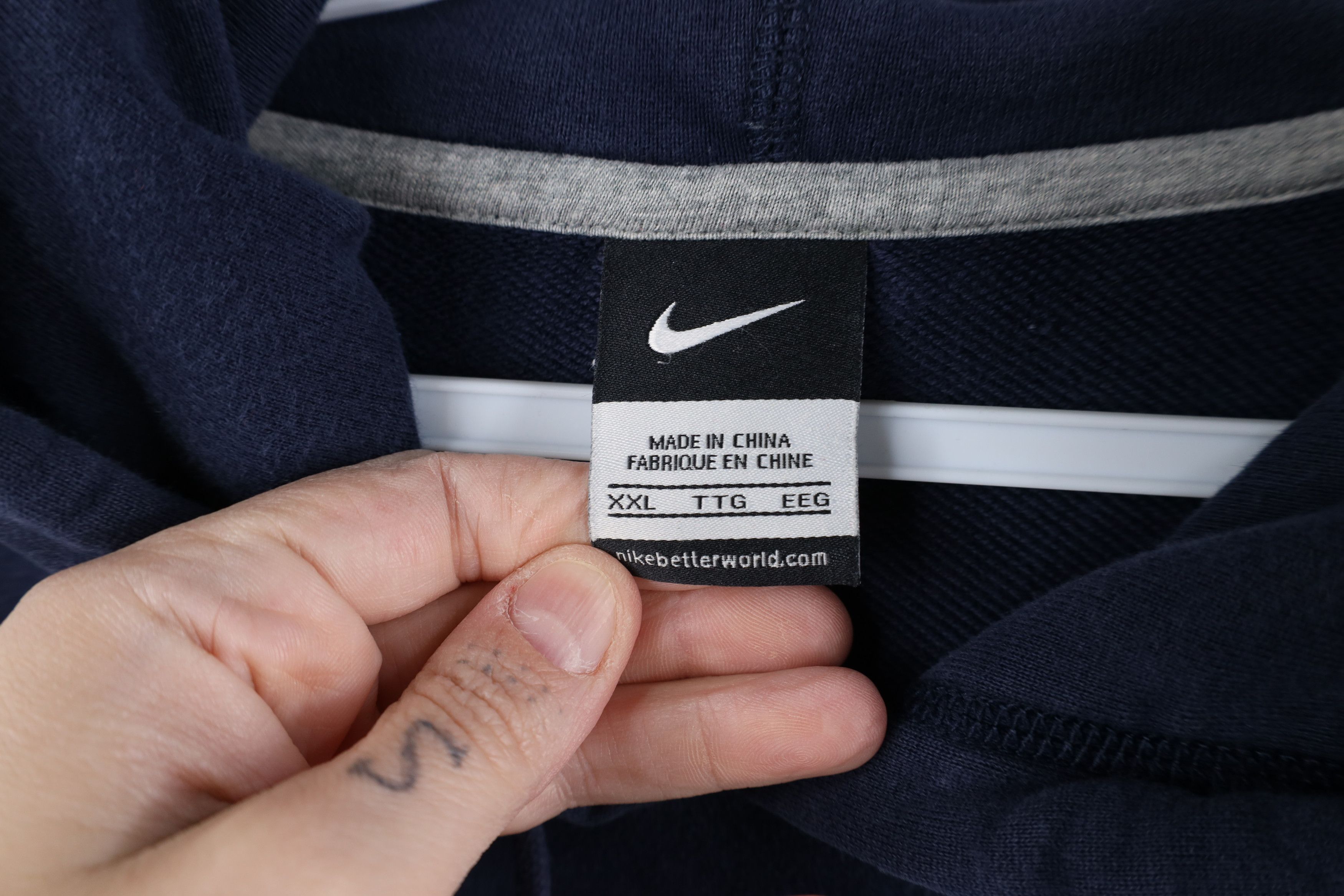 Nike Vintage Nike Scott Mini Swoosh Team USA Soccer Hoodie Blue Size US XXL / EU 58 / 5 - 10 Thumbnail