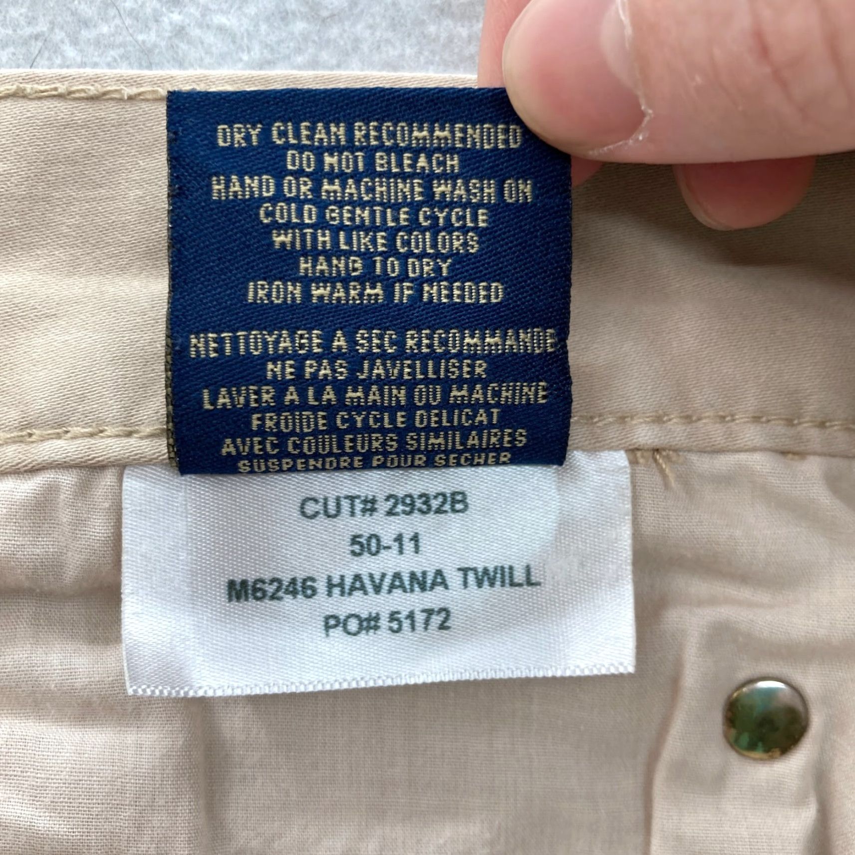 Vintage Fidelity Denim 50-11 5-Pocket Pants Mens 36x30 Straight Leg Havana Twill Stretch Size US 36 / EU 52 - 6 Thumbnail