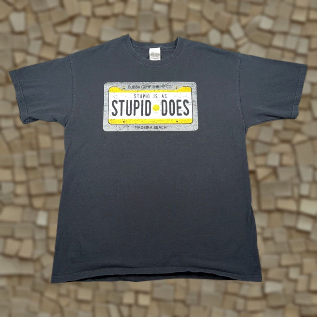 Shrimps VINTAGE Bubba Gump Shrimp Shirt Adult LARGE Black Madei ra Beach Stupid Is Y2K Size US L / EU 52-54 / 3 - 1 Thumbnail