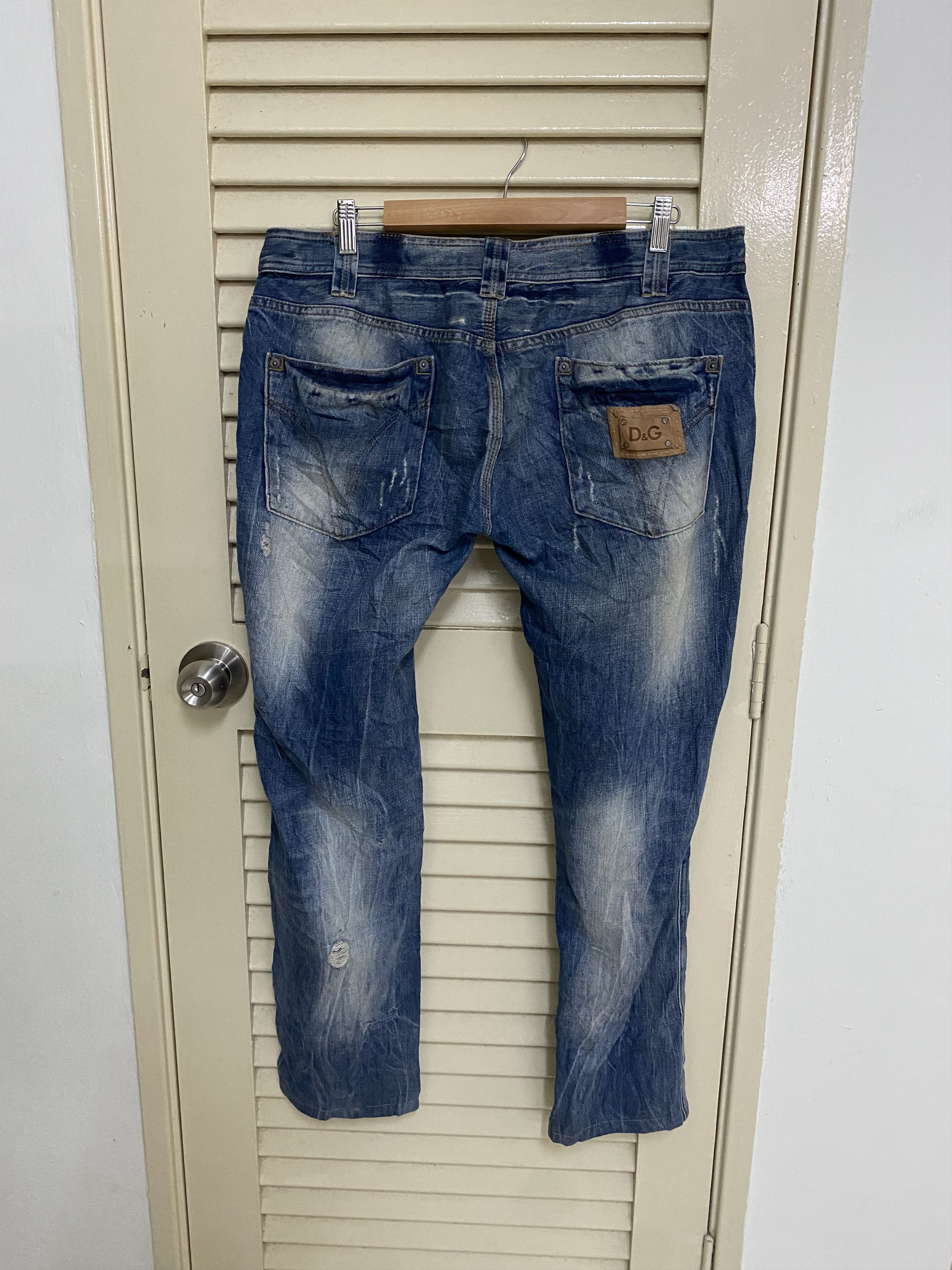 Dolce & Gabbana Dolce Gabbana Distressed Jeans Size US 36 / EU 52 - 4 Thumbnail