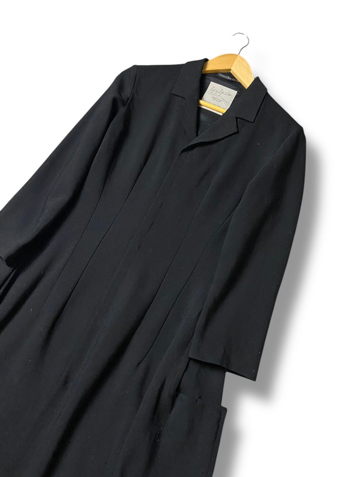 Yohji Yamamoto Vintage YOHJI YAMAMOTO Hidden Button Long Coat (130) Size XXS / US 00 / IT 34 - 5 Thumbnail