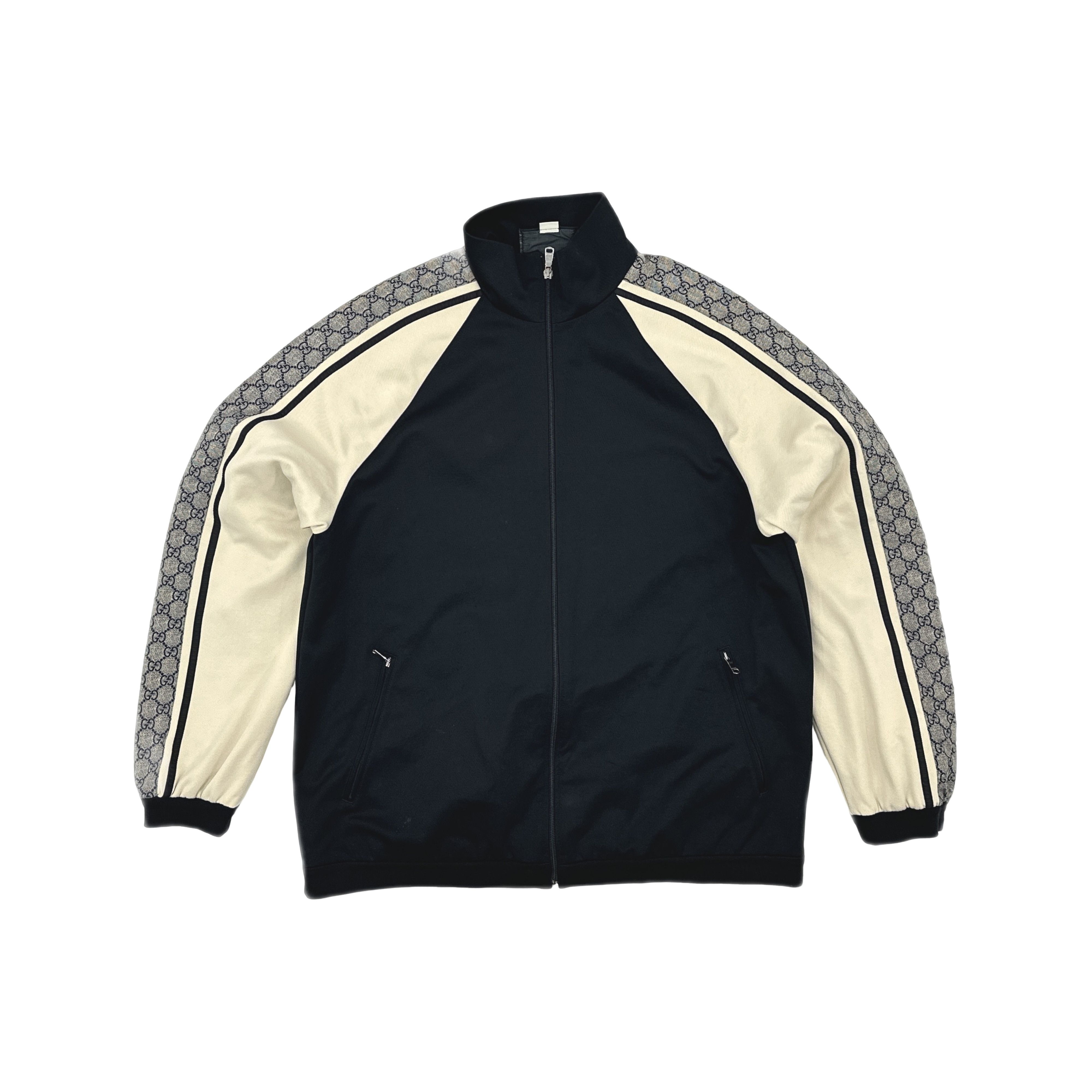 Gucci Gucci GG Monogram Side Striped Track Jacket XL Size US XL / EU 56 / 4 - 1 Thumbnail