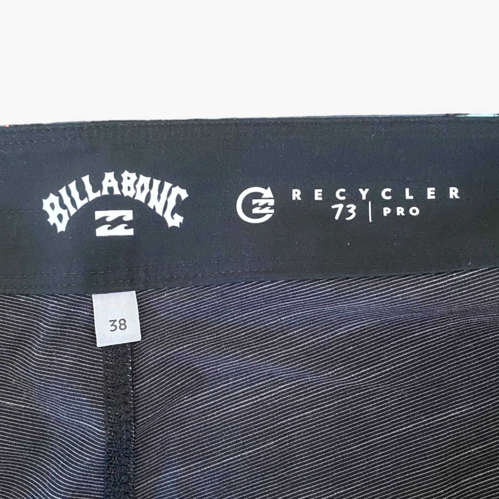 Billabong Billabong Board Shorts Black 38 Men’s 4-Way Stretch Surf Swim Athletic 73 Pro Size US 38 / EU 54 - 7 Thumbnail