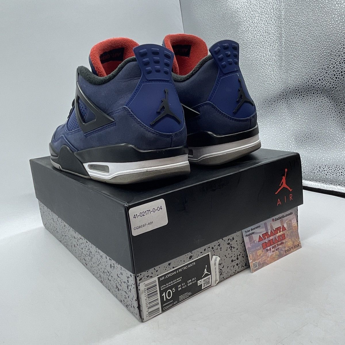 Jordan Brand Air Jordan 4 winter loyal blue Size US 10.5 / EU 43-44 - 4 Thumbnail