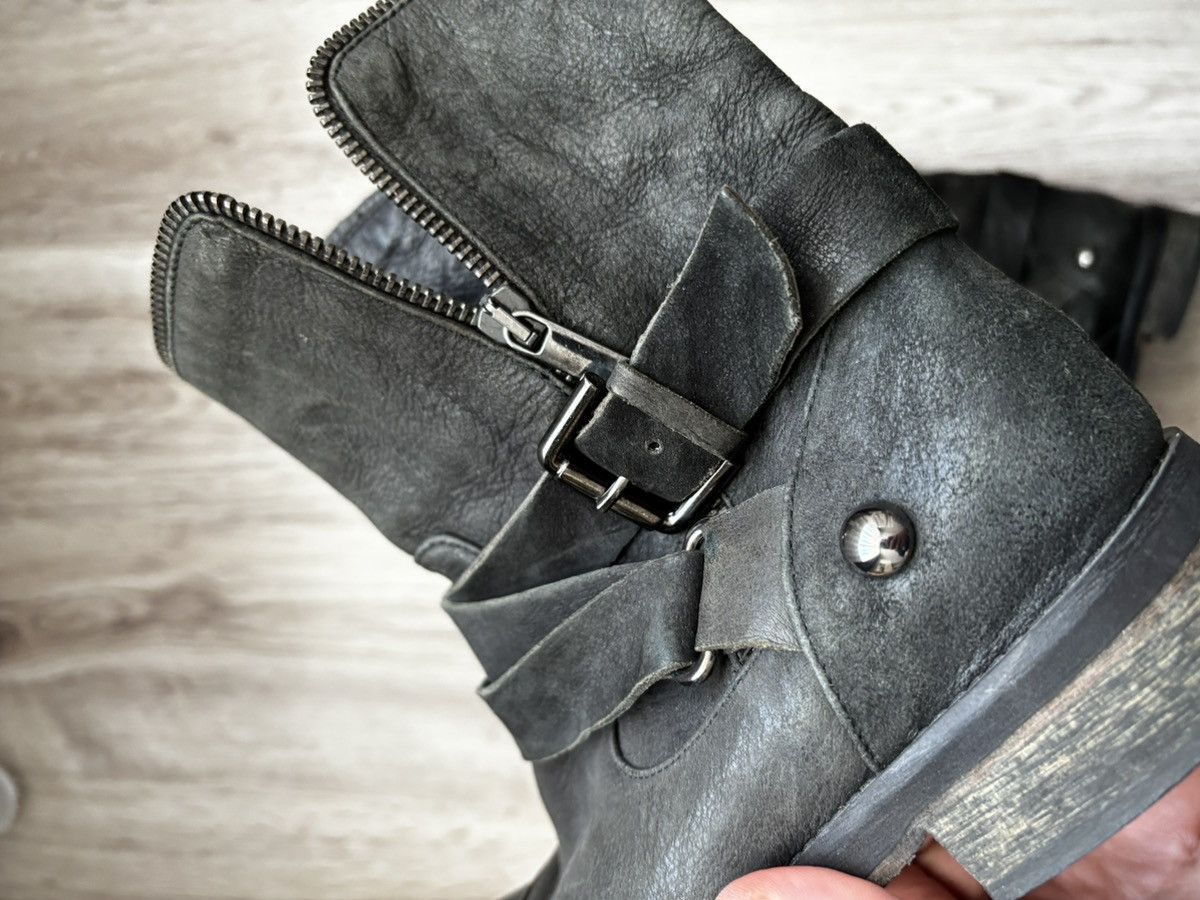 Other Italian Leather Zip Biker Boots – Made in Italy – EU 37 Size US 7 / IT 37 - 22 Thumbnail