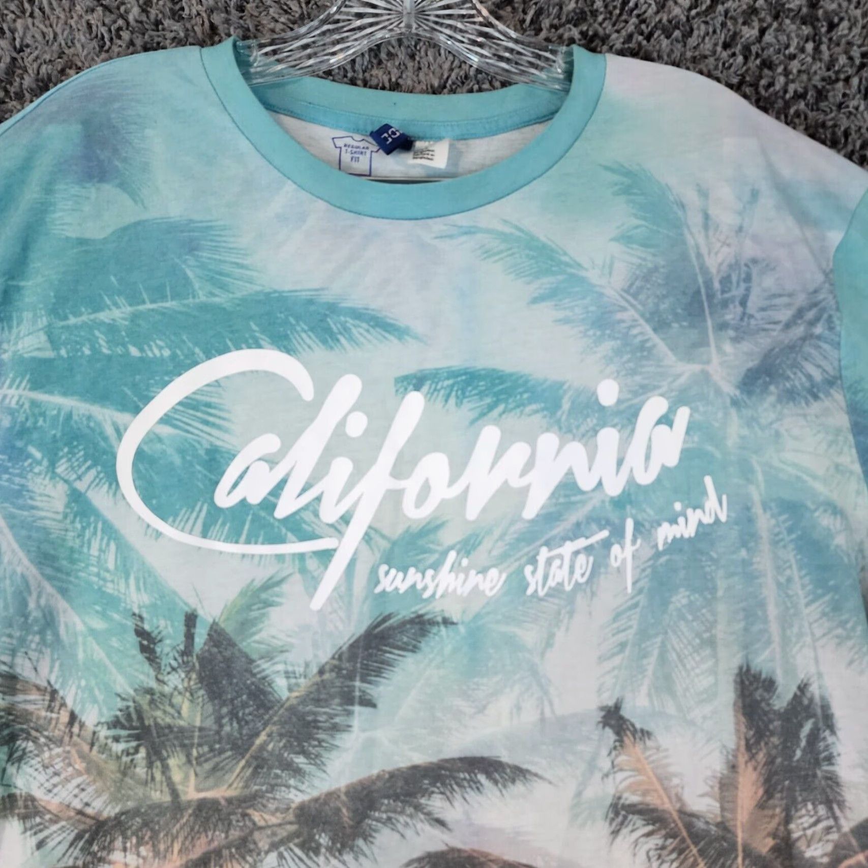 Altea VINTAGE Divided Graphic Tee Men’s Large Teal Beach California Size US 33 - 2 Thumbnail
