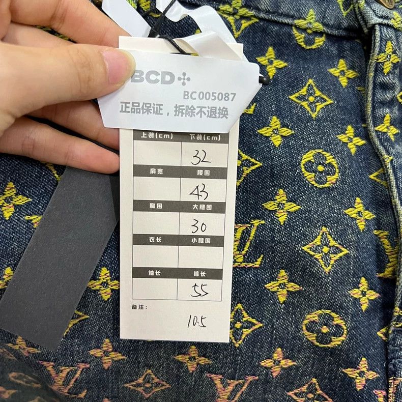 Louis Vuitton Louis Vuitton Gradient colored presbyopic denim shorts 2501 Size US 32 / EU 48 - 6 Thumbnail