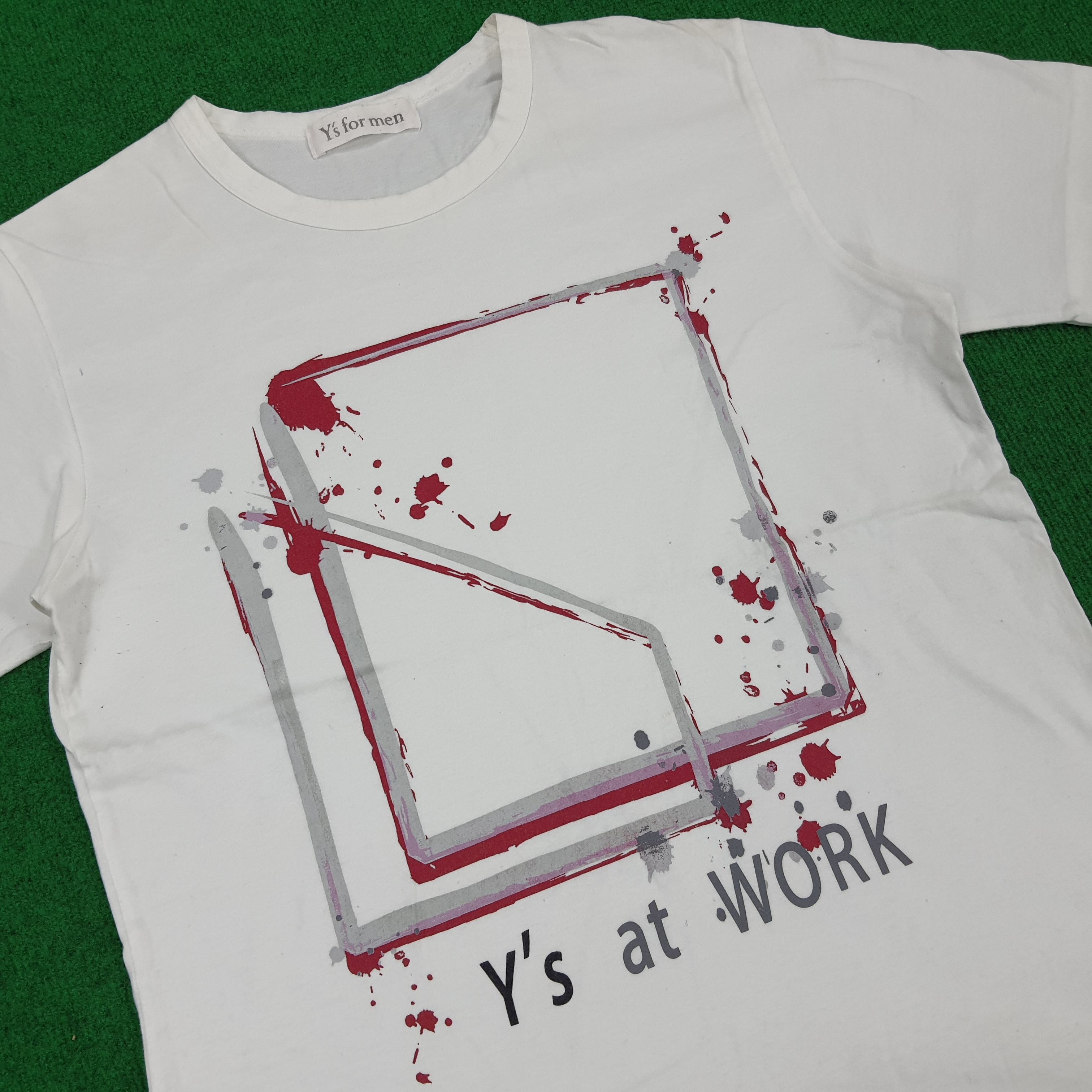 Japanese Brand × Y's for Men × Yohji Yamamoto Vintage Yohji Yamamoto Y's For Men Japanese Brand T-shirt Size US M / EU 48-50 / 2 - 2 Thumbnail