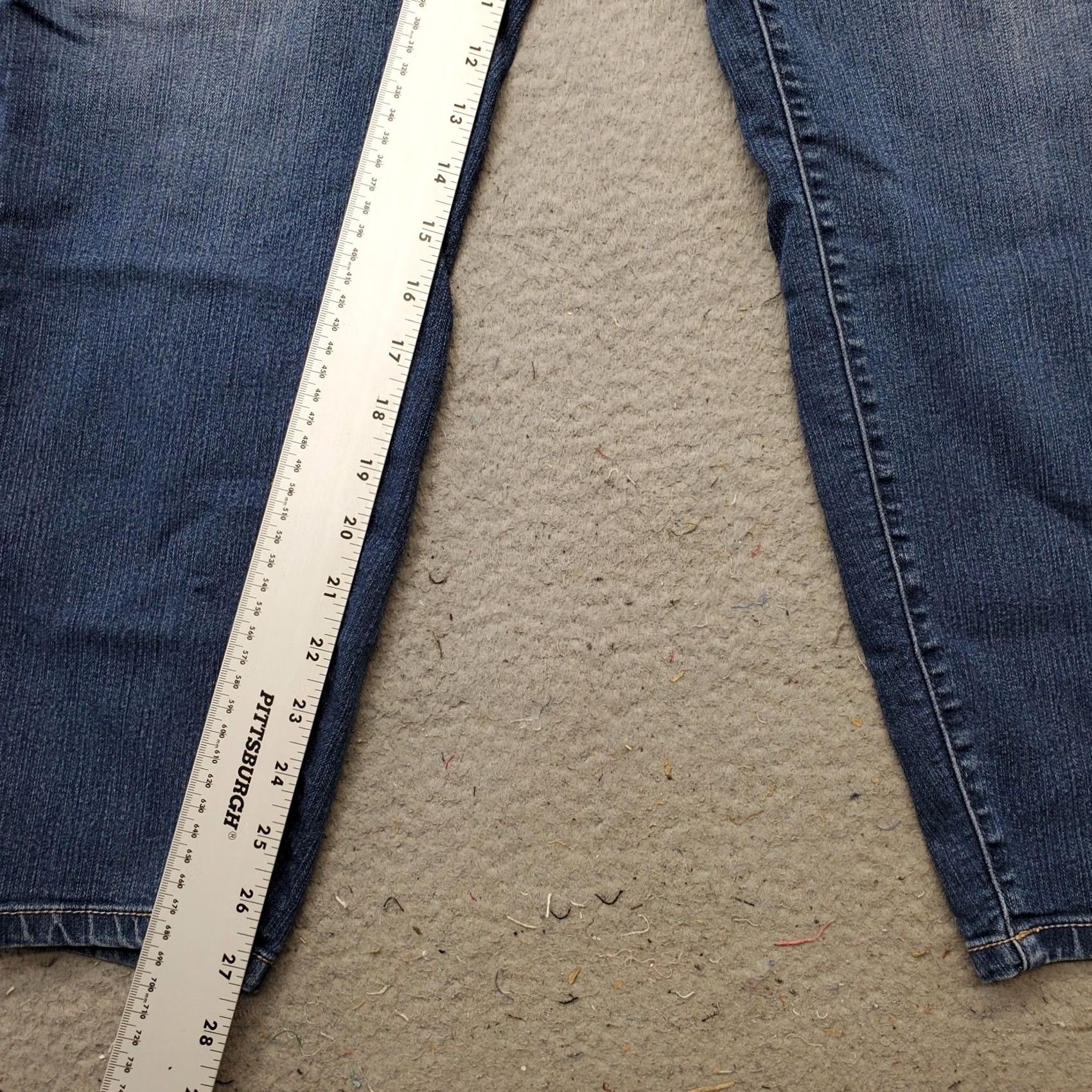 Torrid Torrid Jeans Womens 20R Blue Denim Stretch 5-Pocket Skinny Leg Button Fly Jeans Size 42" / US 20 - 4 Thumbnail