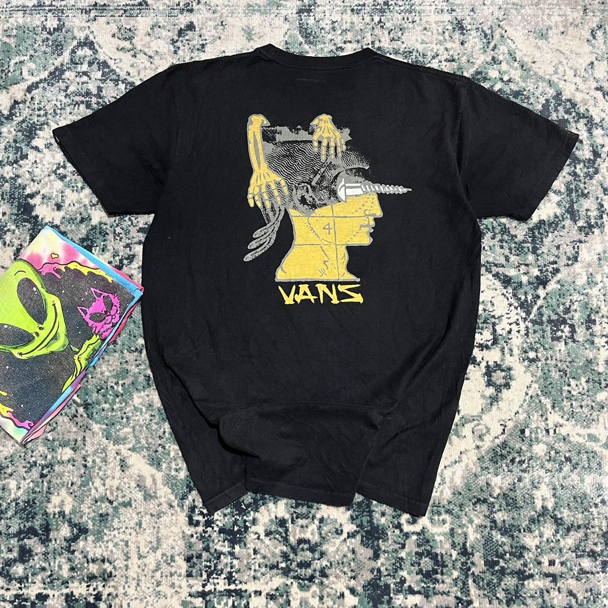 Vans ⚡️STEALS⚡️Vans Backhit Logo Head Drill Design Tee Size US M / EU 48-50 / 2 - 1 Thumbnail