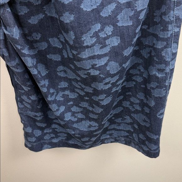 Lanvin LANVIN Paris strapless denim animal print ruffle front dress Size M / US 6-8 / IT 42-44 - 7 Thumbnail