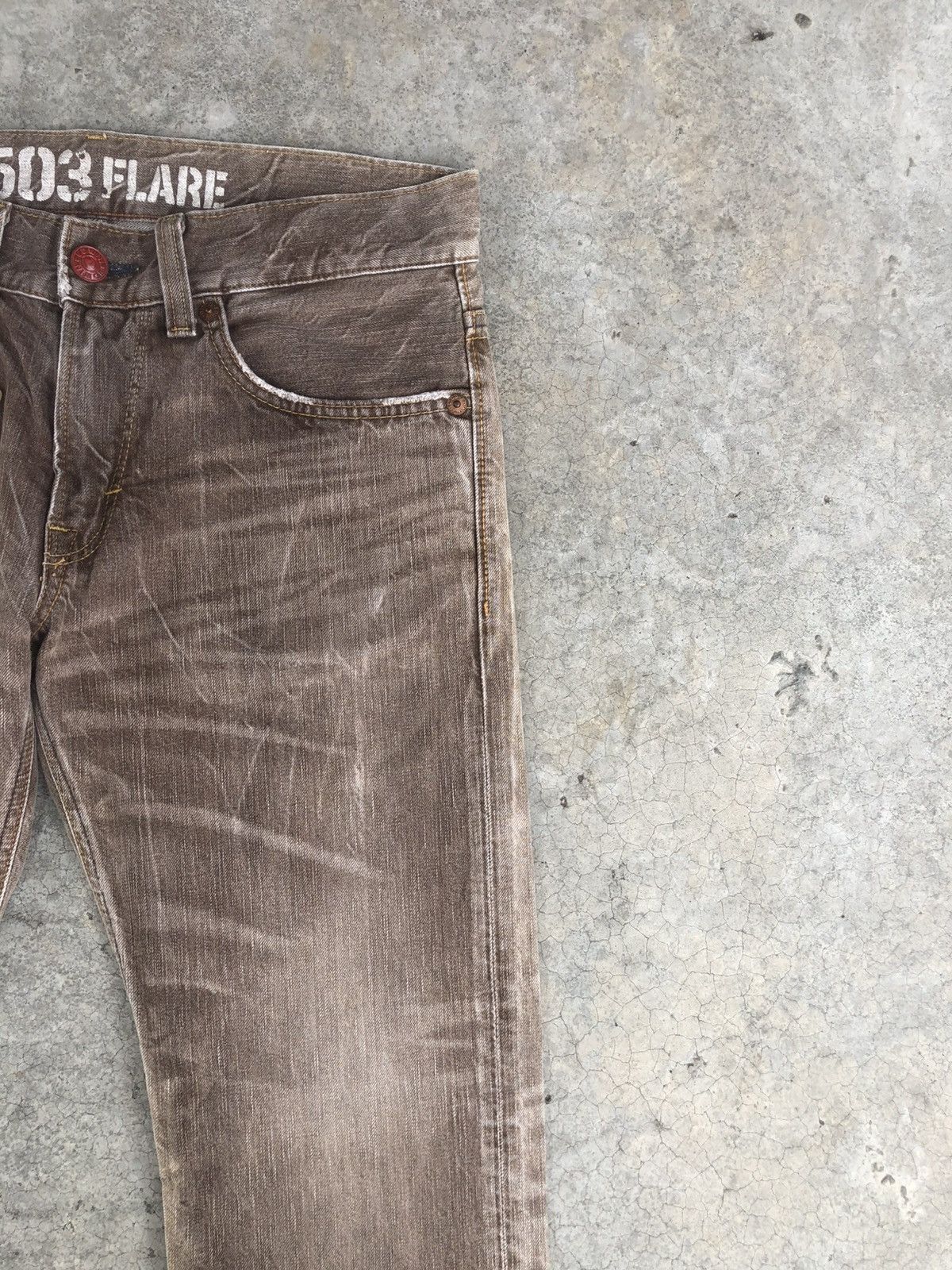 If Six Was Nine Japanese Edwin Flared Jeans Distressed Jeans Size US 32 / EU 48 - 5 Thumbnail