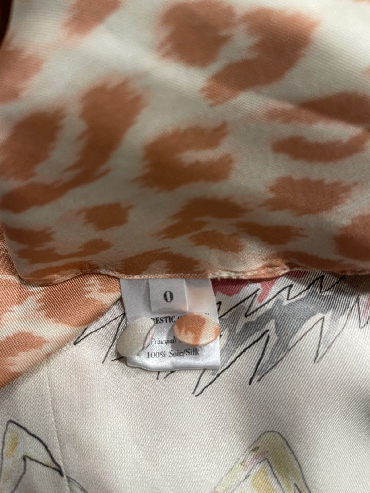 Other La Prestic Quiston Cream Printed Jacket Crane Leopard 100% Size XS / US 0-2 / IT 36-38 - 8 Thumbnail
