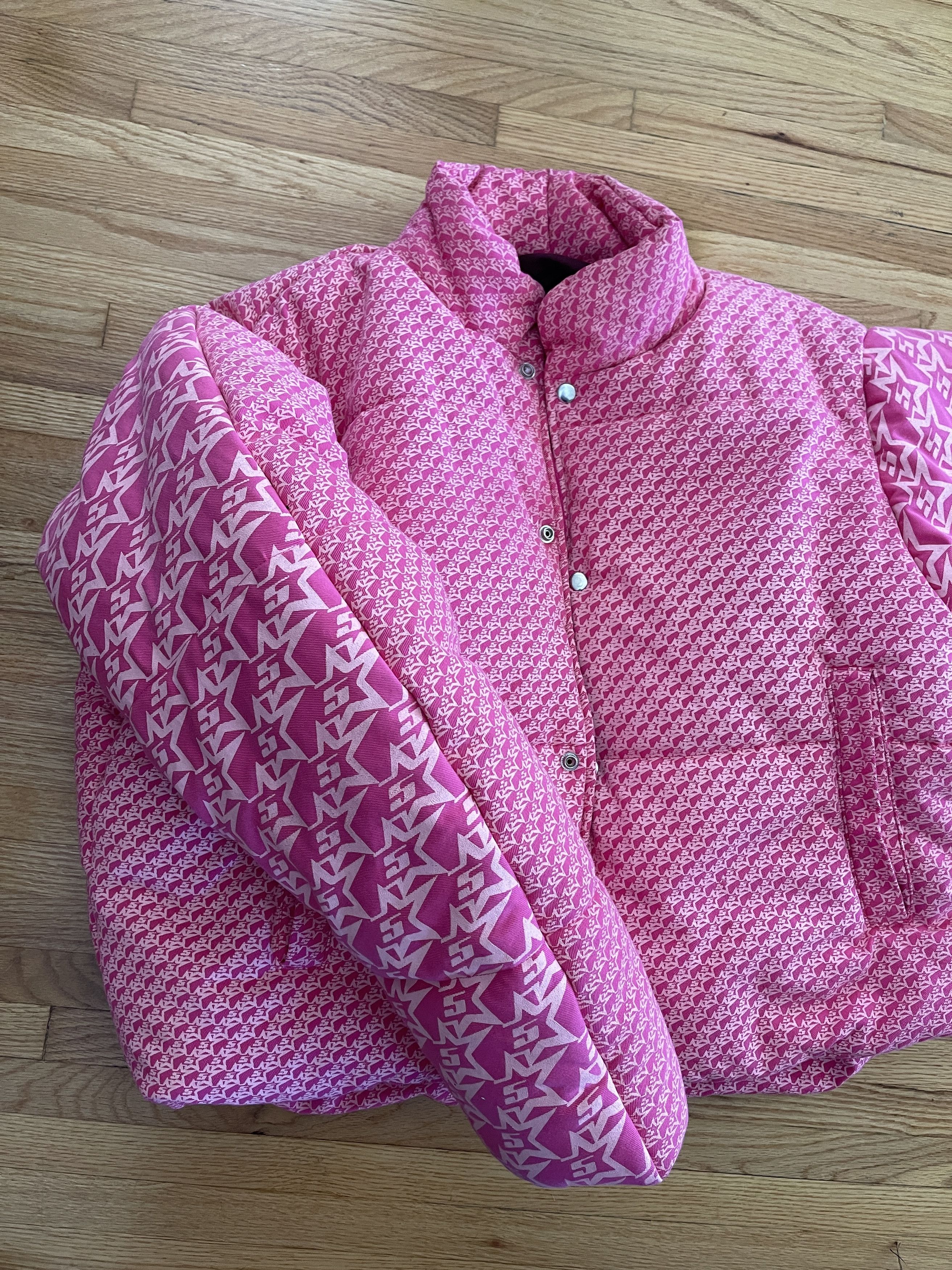 Sp5der Sp5der Pink Rockstar Puffer Jacker Size XL Size US XL / EU 56 / 4 - 2 Thumbnail